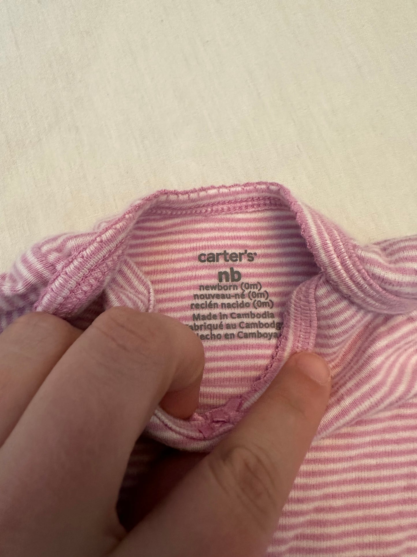 CARTER’S Striped Long Sleeve Sleeper | Newborn