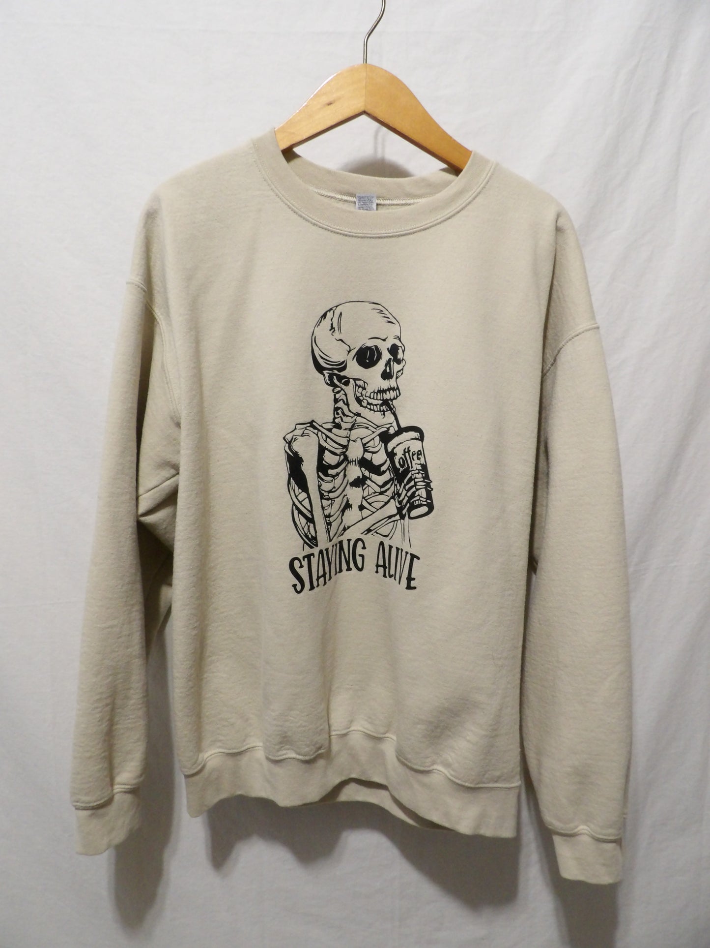 STAYING ALIVE Crewneck Sweatshirt | L