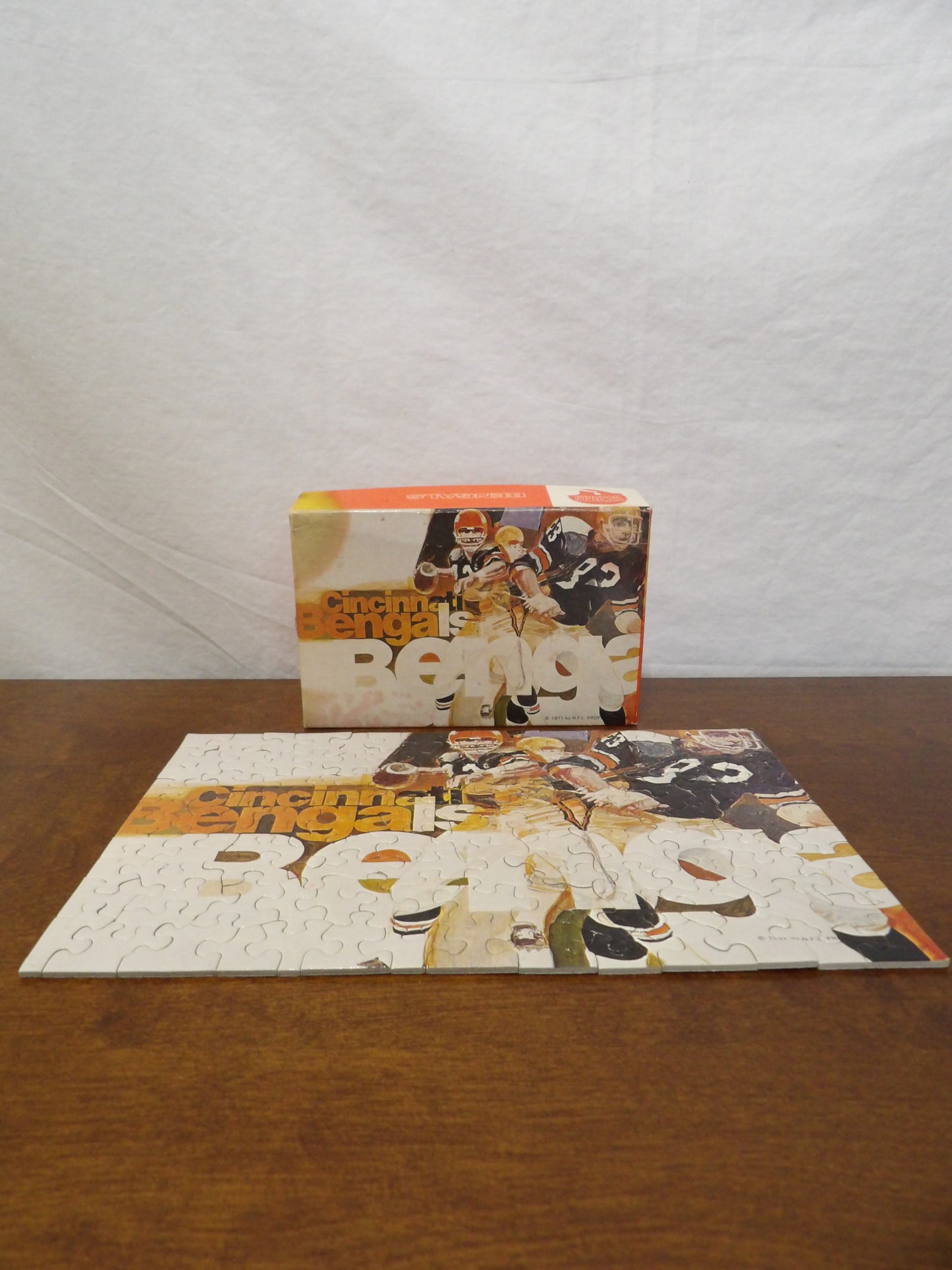 VINTAGE Cincinnati Bengals Puzzle