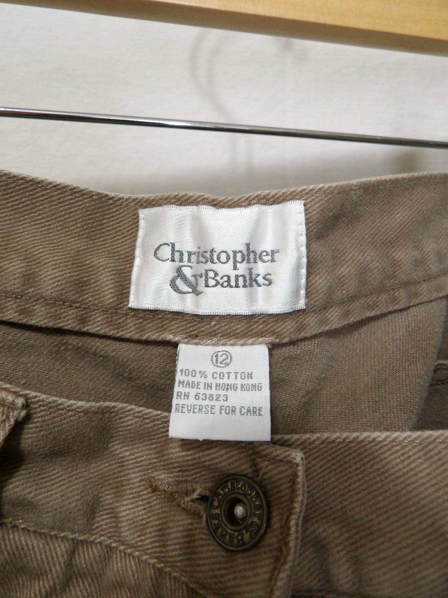CHRISTOPHER & BANKS High Waisted Brown Jeans | 12