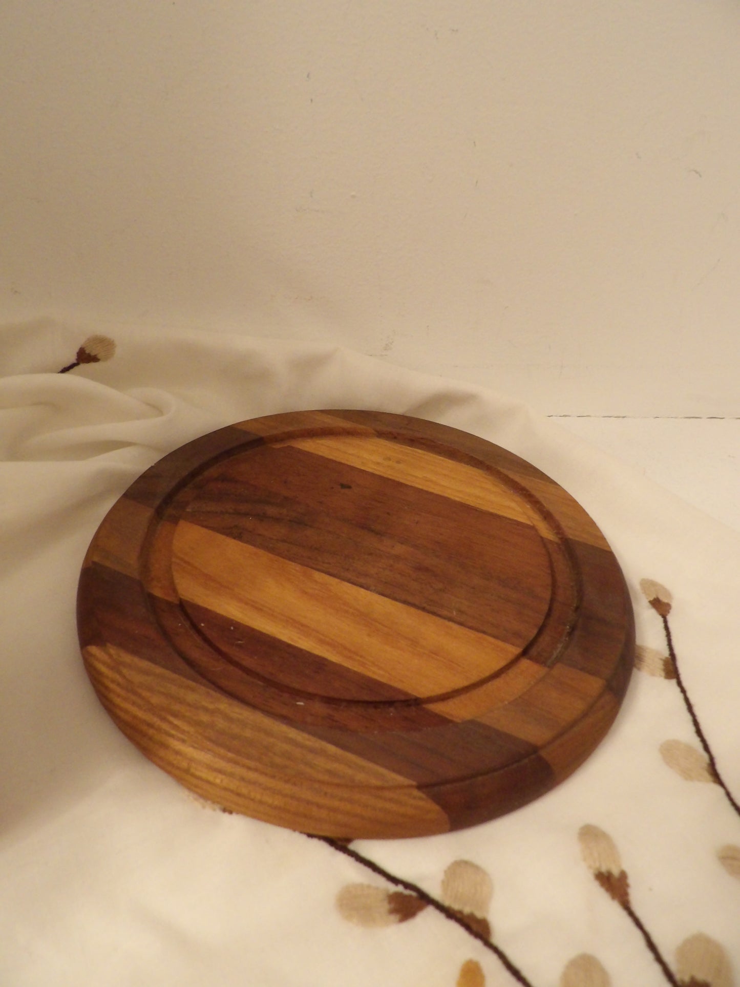 WOODEN Cheese Tray with Glass Dome