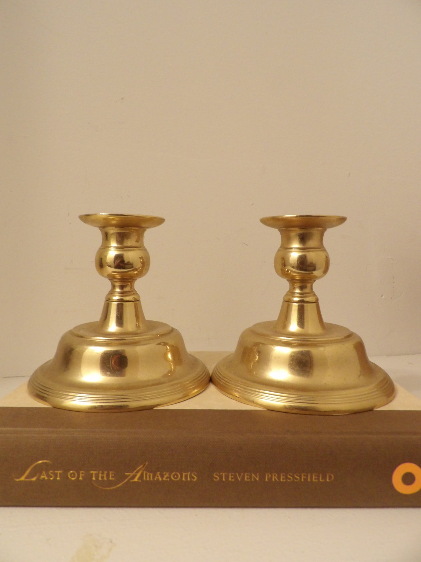 VINTAGE Pair of Brass Candlestick Holders