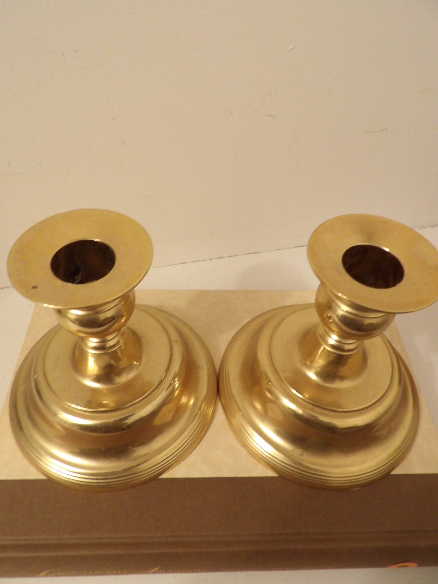 VINTAGE Pair of Brass Candlestick Holders