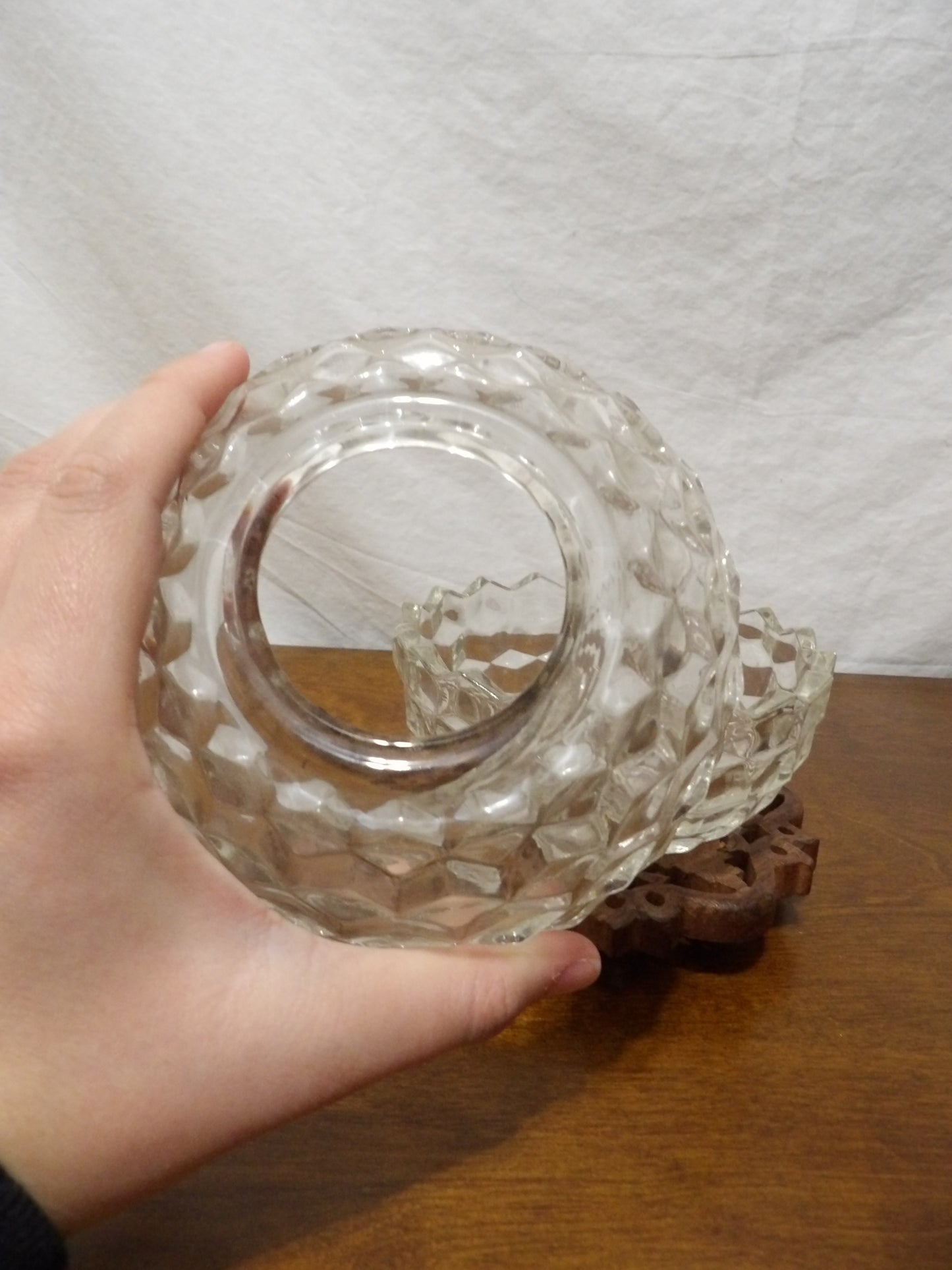 VINTAGE Indiana Glass Co. Fairy Lamp