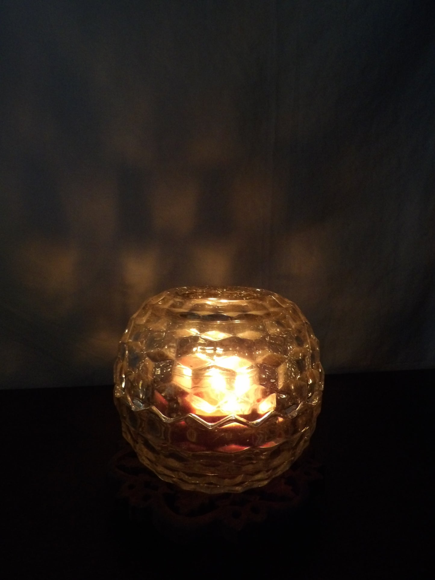 VINTAGE Indiana Glass Co. Fairy Lamp