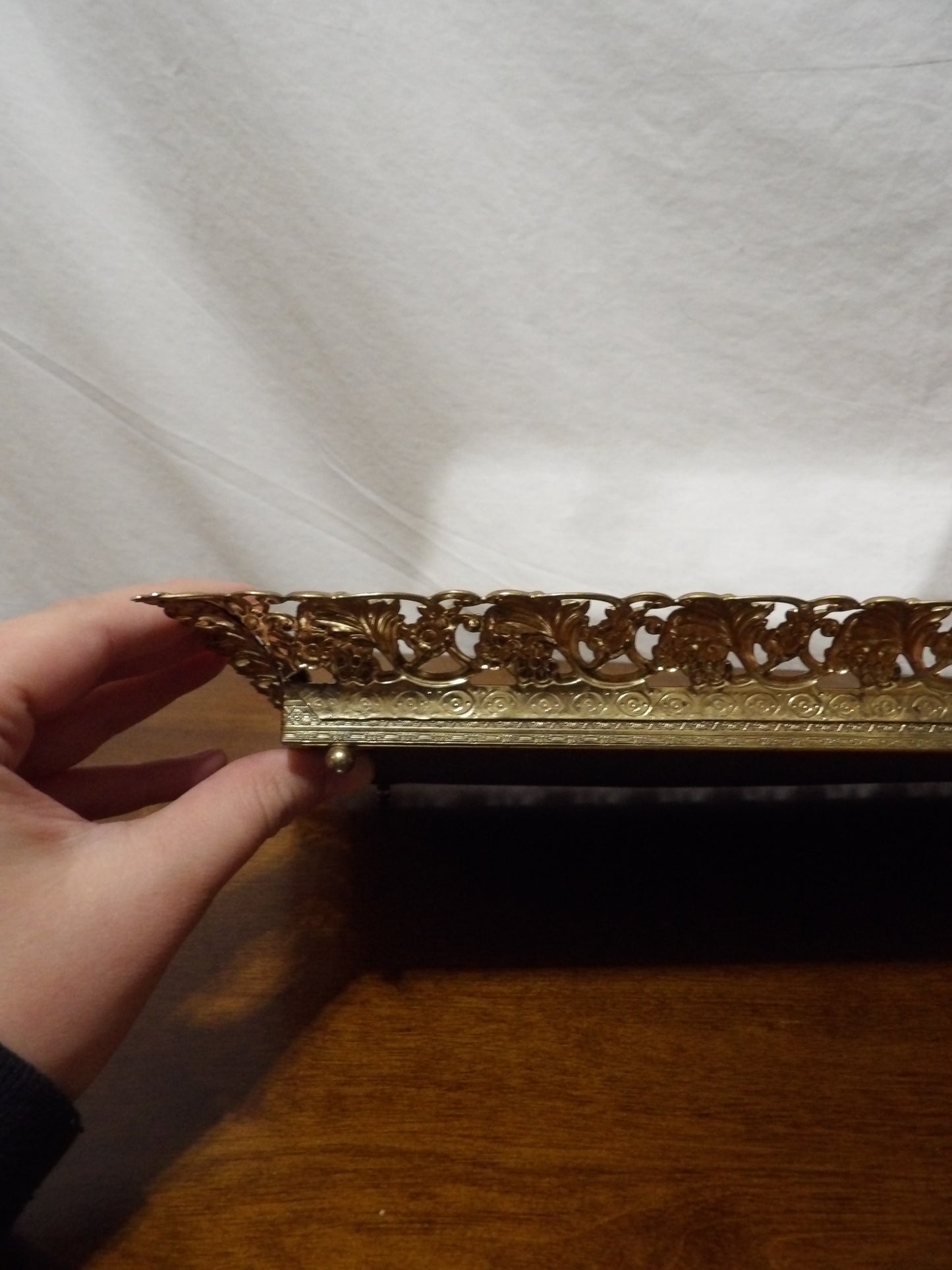 VINTAGE Mirror Vanity Tray