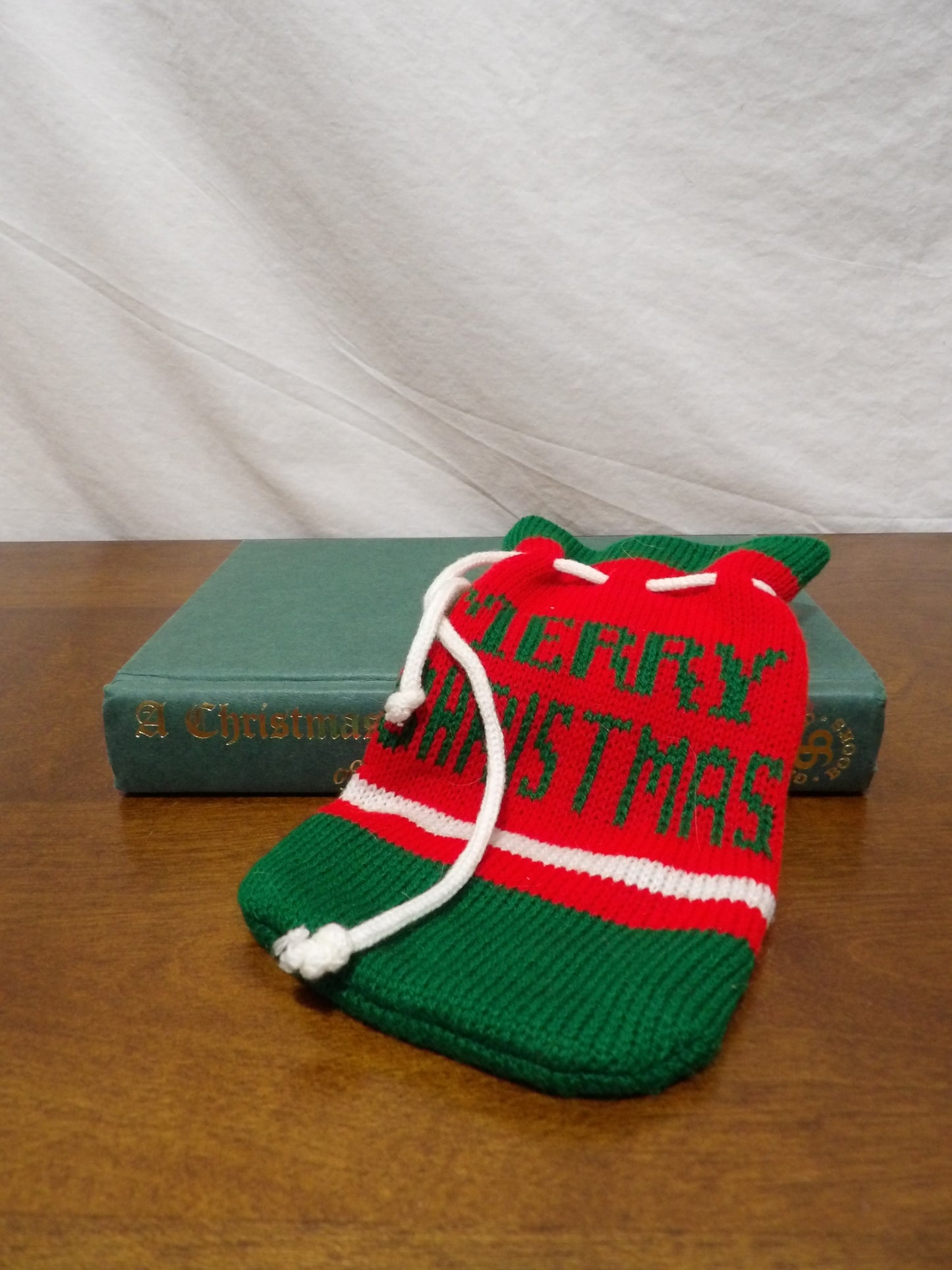 VINTAGE Merry Christmas Bag