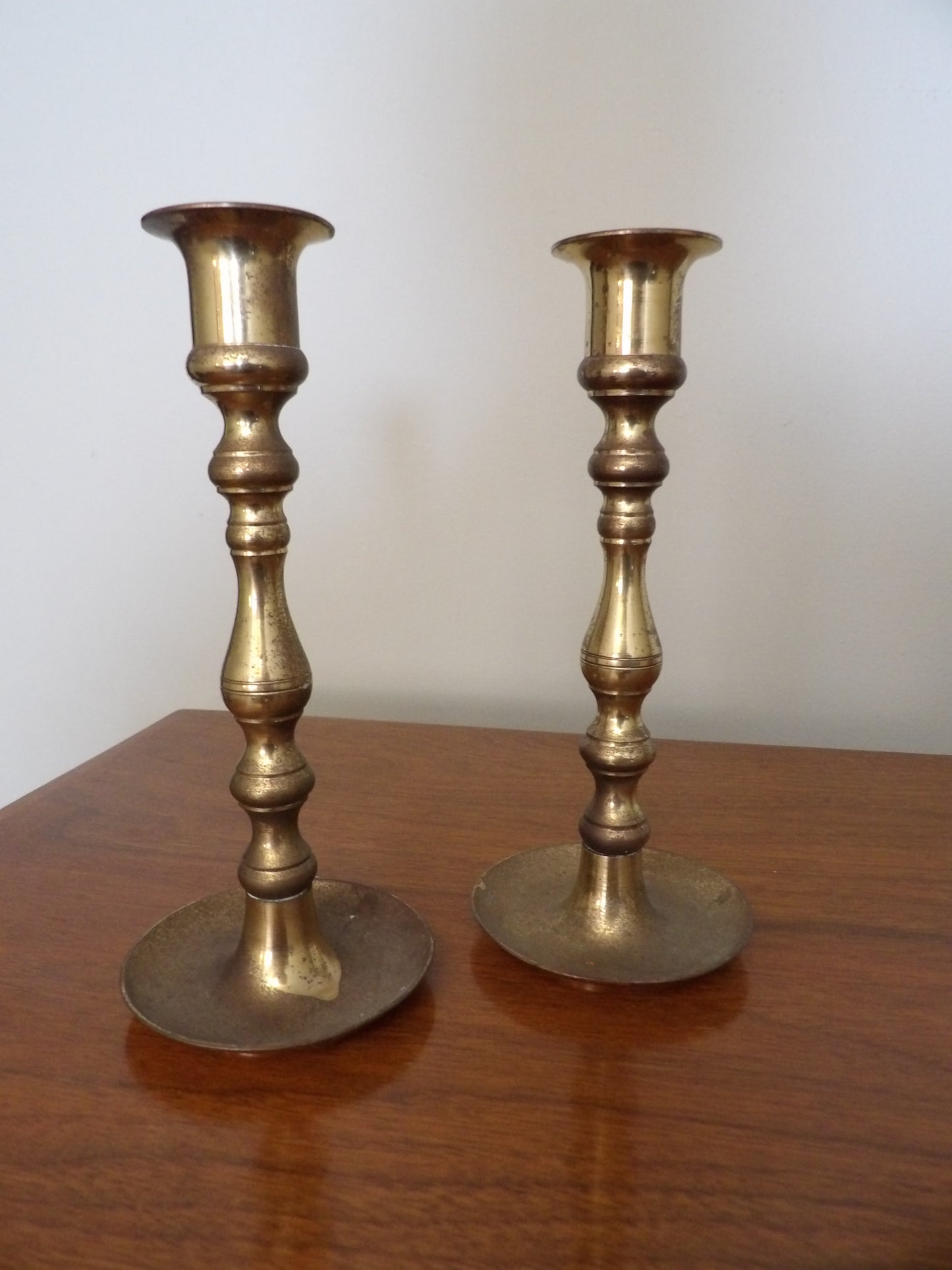 VINTAGE Pair of Brass Candlestick Holders