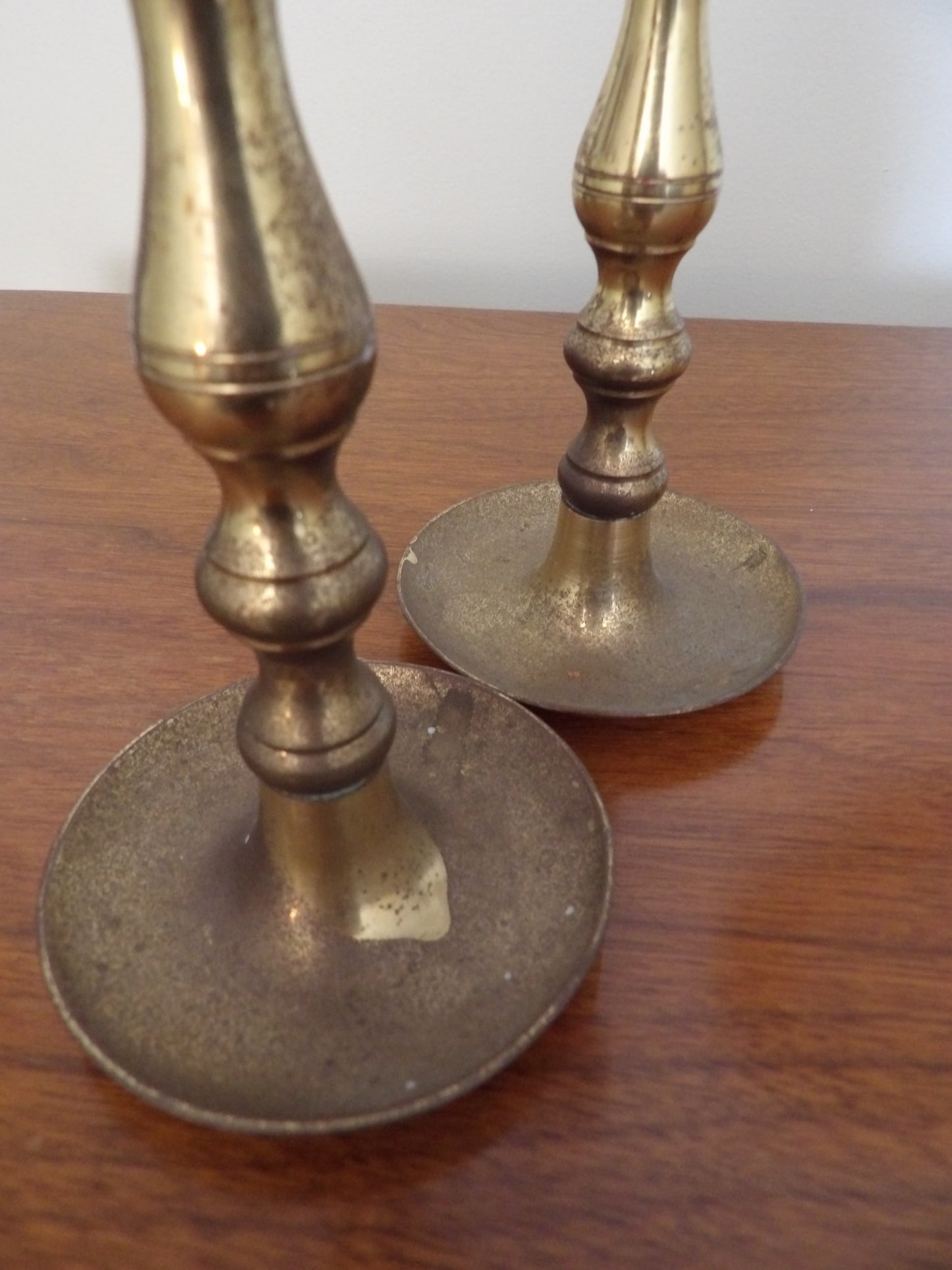 VINTAGE Pair of Brass Candlestick Holders