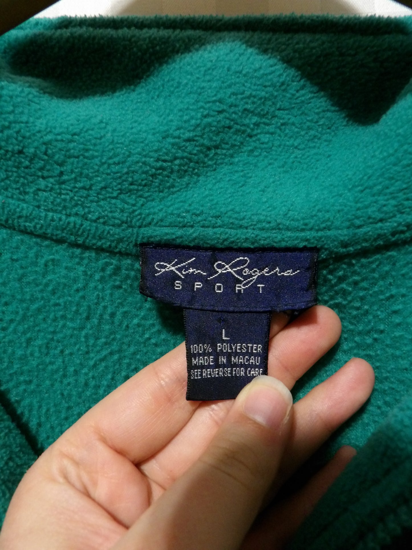 VINTAGE Kim Rogers Sport Fleece Zip Up | L