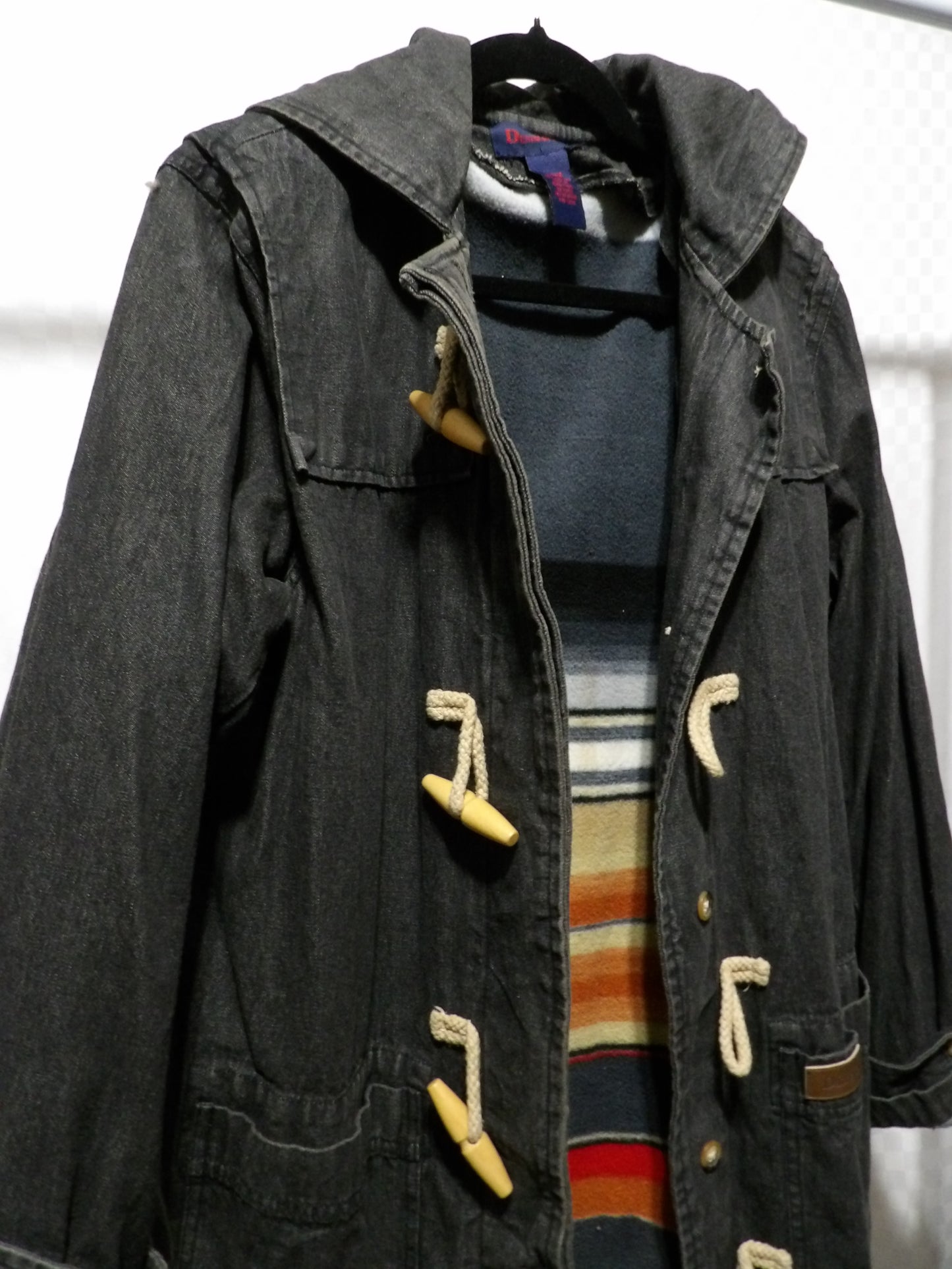 DENIM & CO. Vintage Black Denim Jacket | L