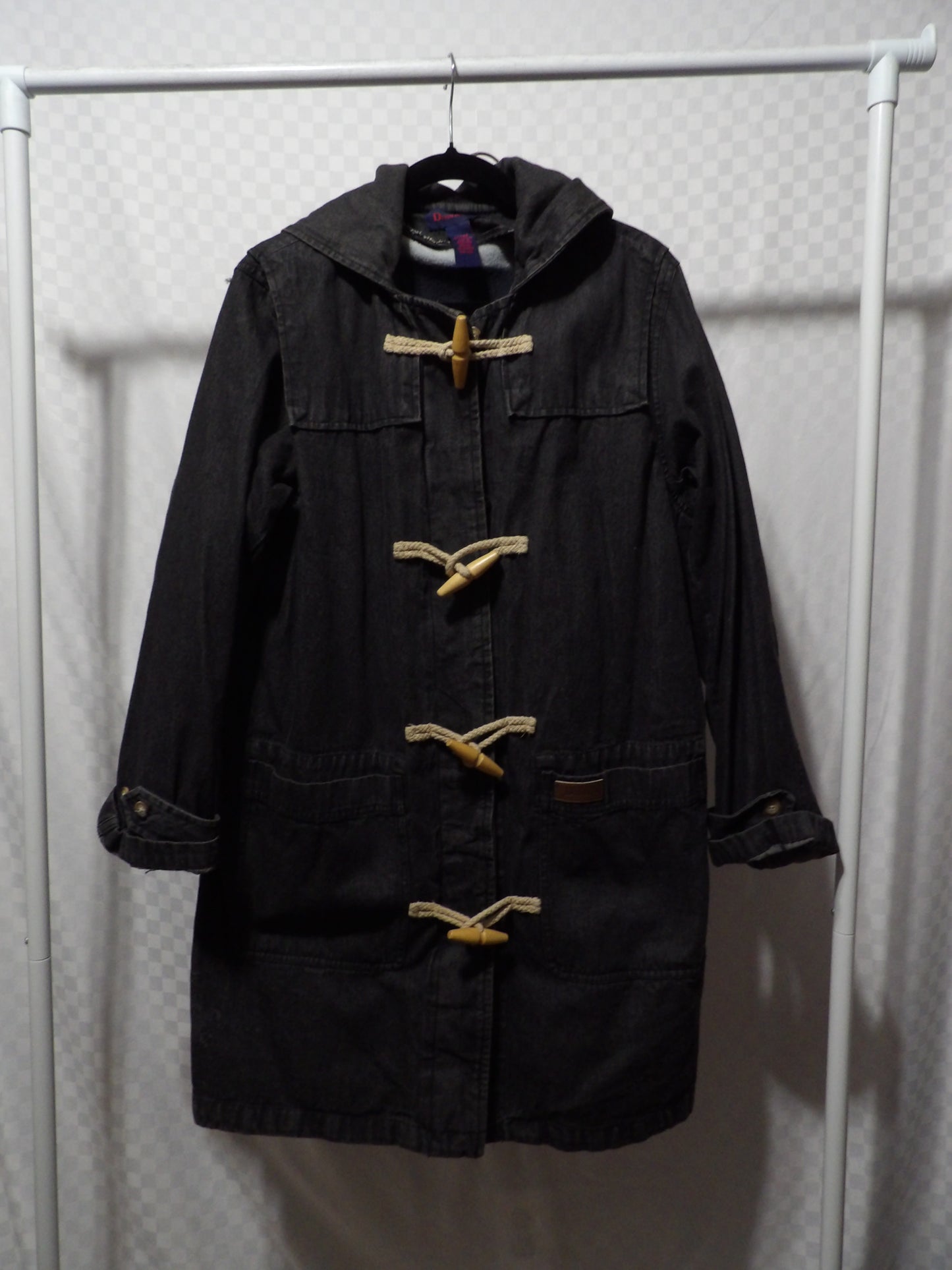 DENIM & CO. Vintage Black Denim Jacket | L