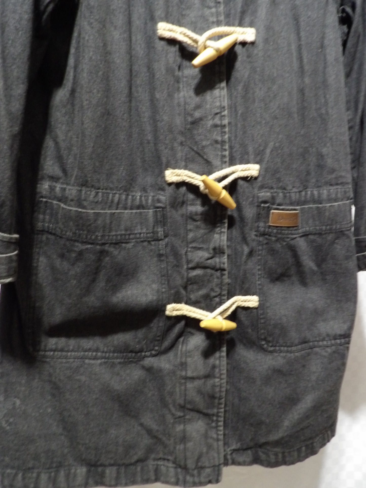 DENIM & CO. Vintage Black Denim Jacket | L