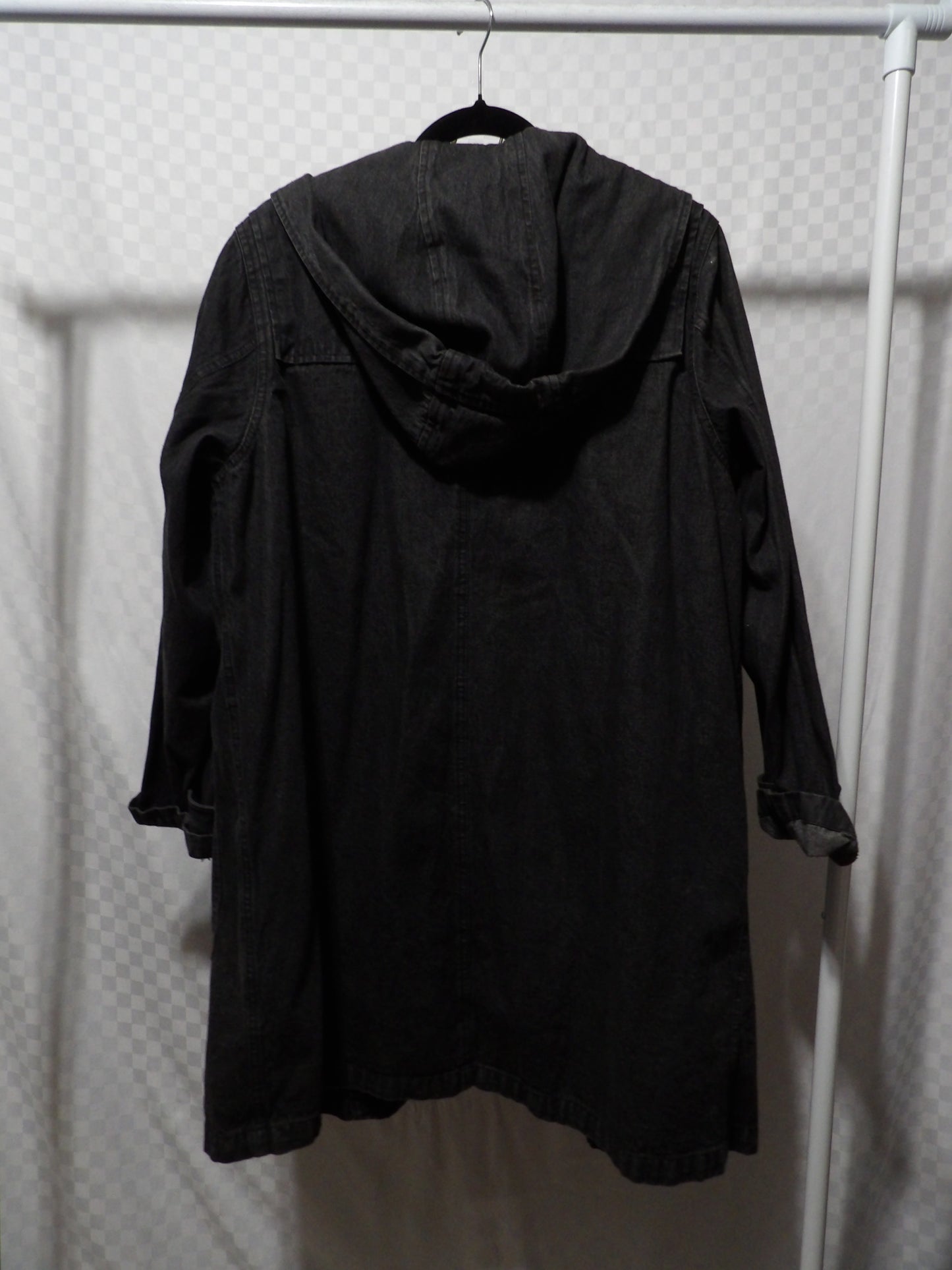 DENIM & CO. Vintage Black Denim Jacket | L