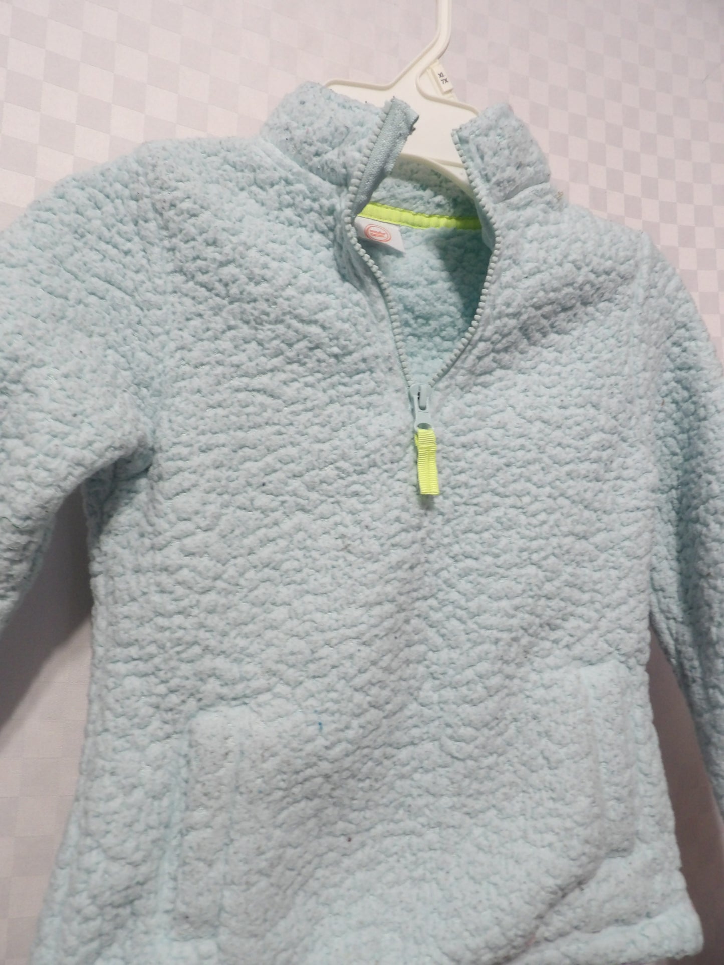 WONDER NATION Sherpa Fleece Quarter Zip Pullover | Girls' XS (4/5)