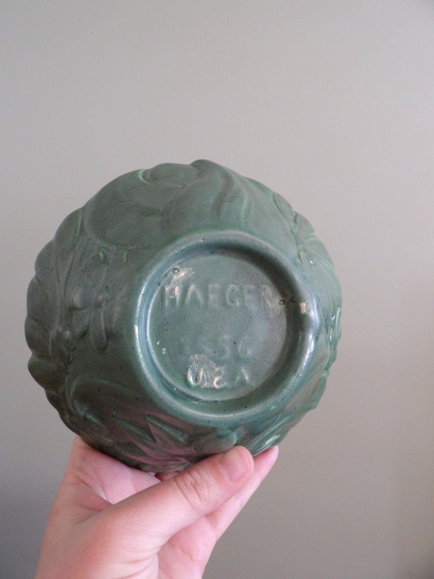 HAEGER Floral Pottery Bowl