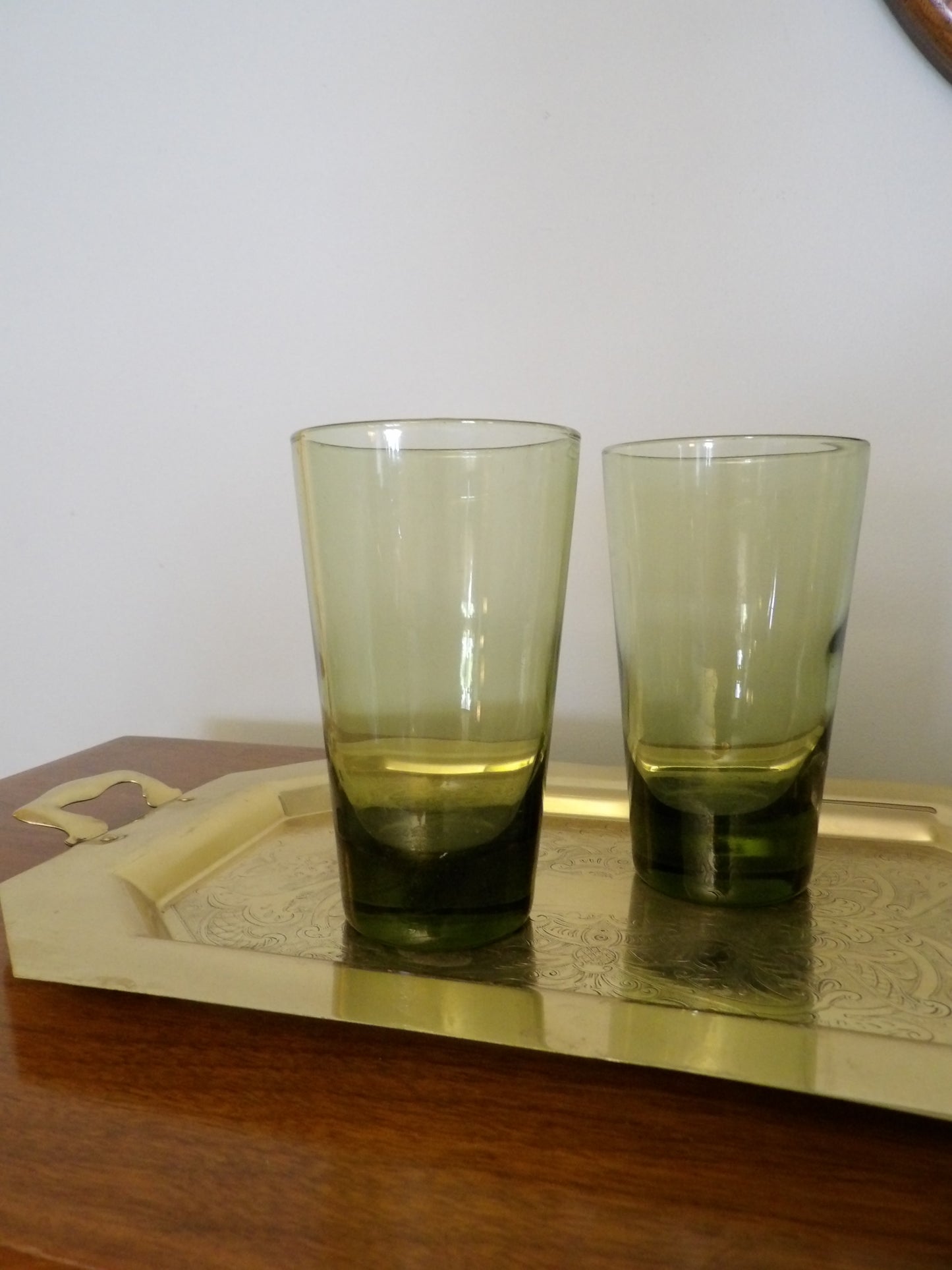 VINTAGE Pair of 2 Libbey Highball Cocktail Glasses