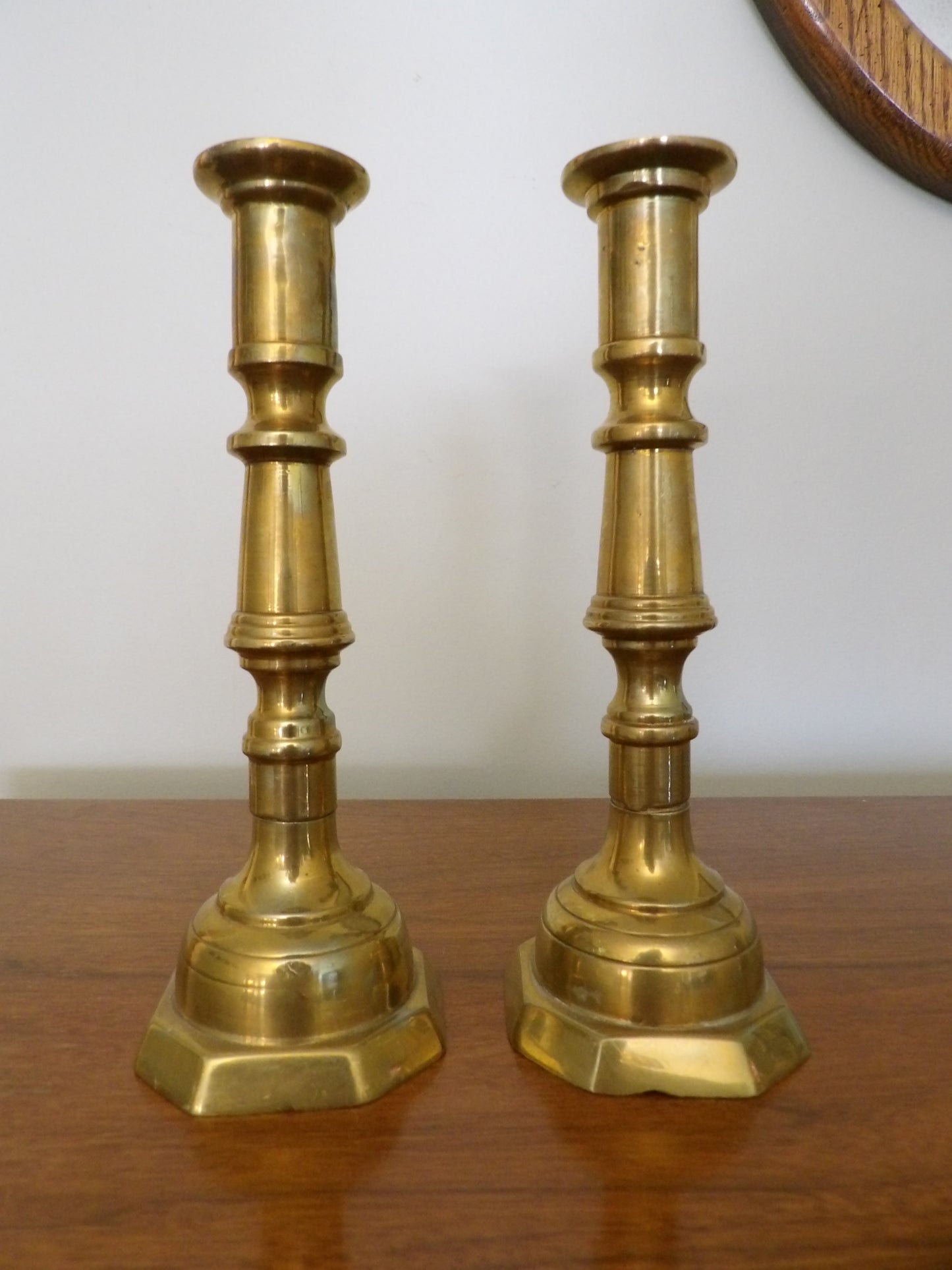 VINTAGE Pair of Brass Candlestick Holders