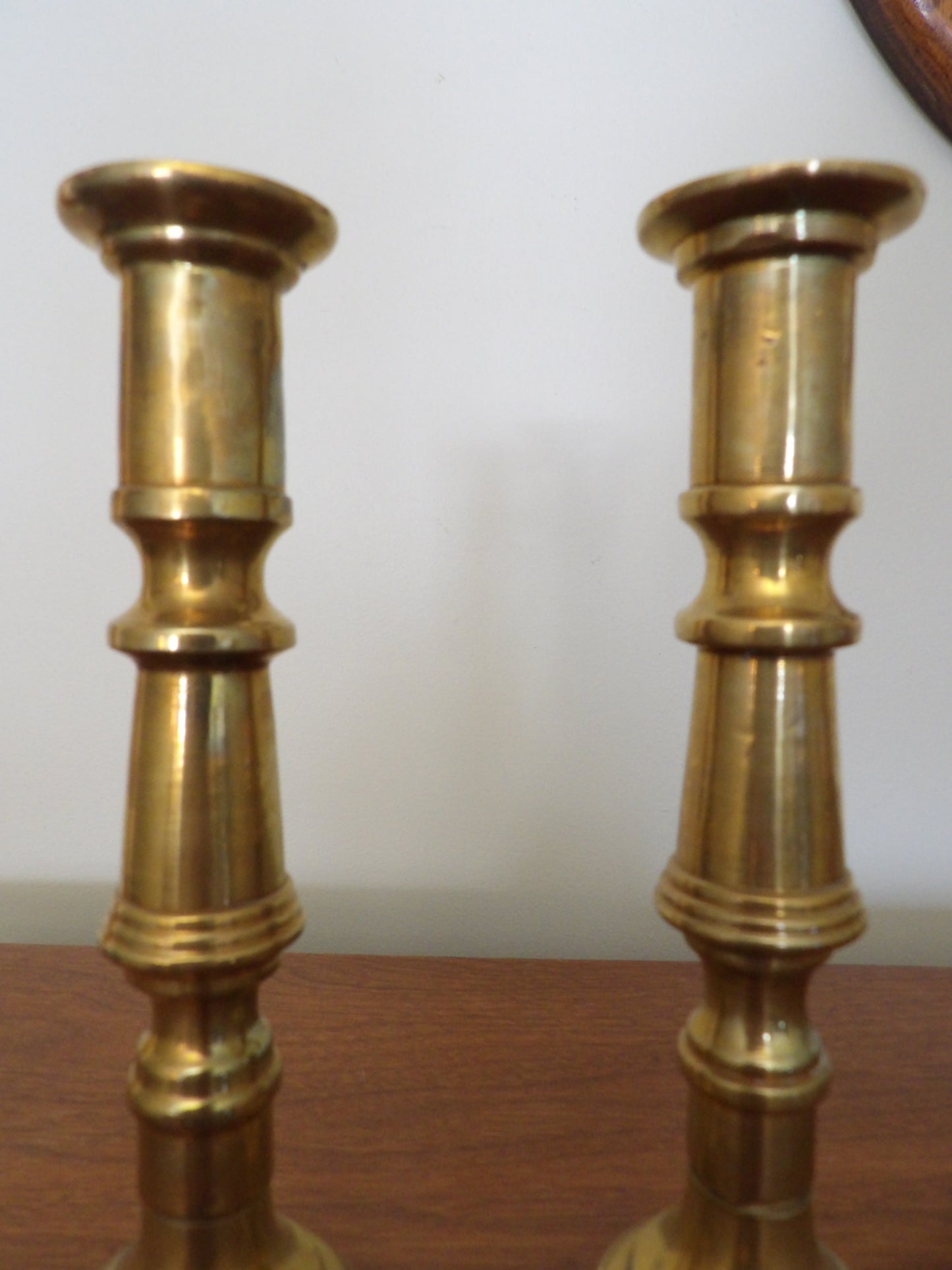 VINTAGE Pair of Brass Candlestick Holders