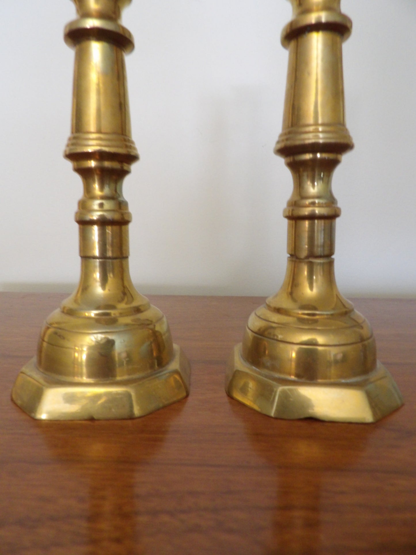 VINTAGE Pair of Brass Candlestick Holders