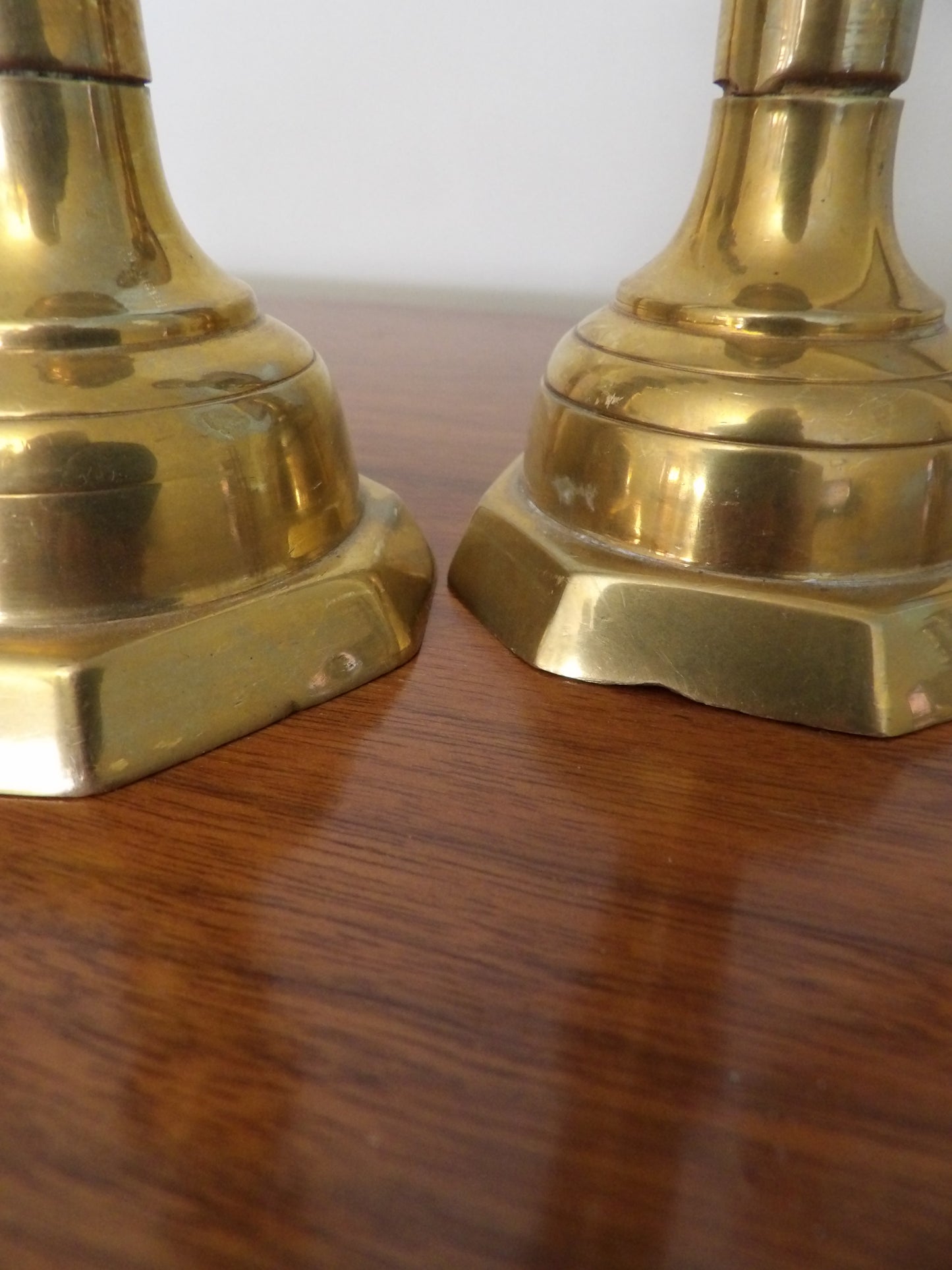 VINTAGE Pair of Brass Candlestick Holders
