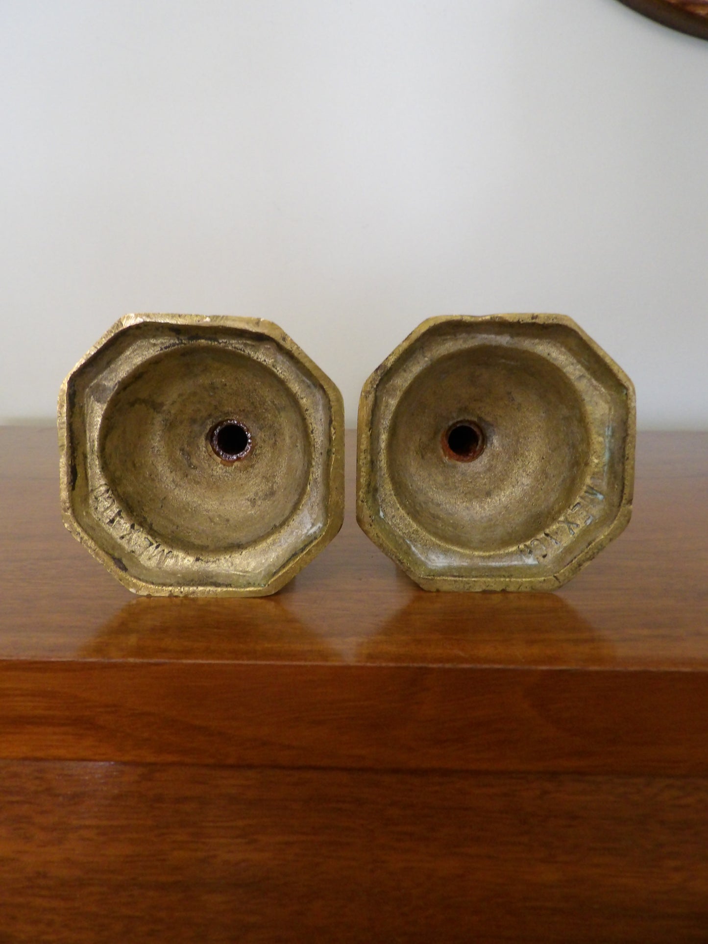 VINTAGE Pair of Brass Candlestick Holders