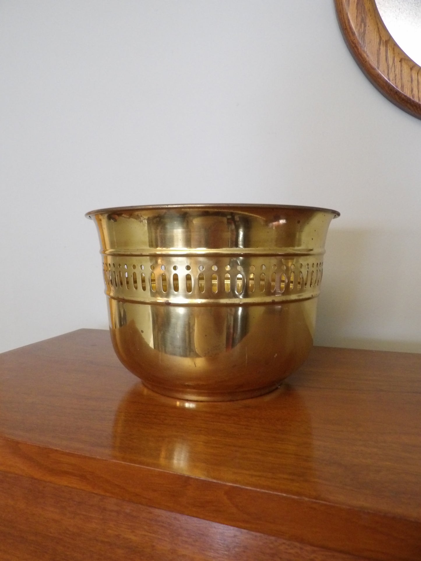 VINTAGE Brass Planter