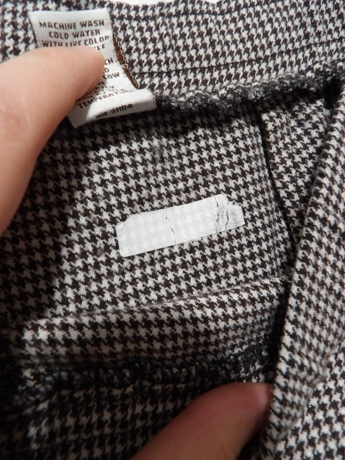 VINTAGE Kim Rogers Houndstooth Pants | 8R