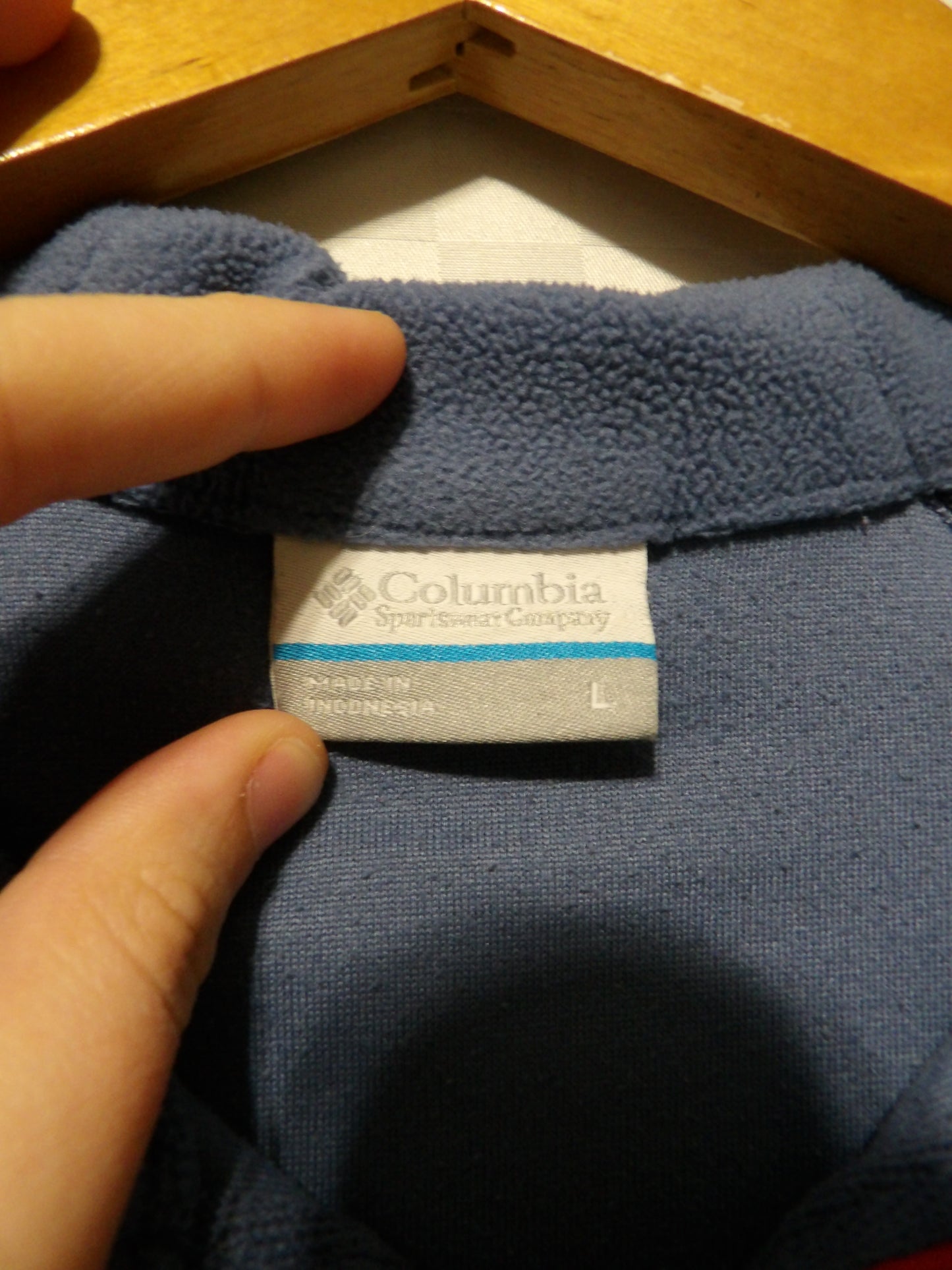 COLUMBIA Fleece Quarter Zip Pullover | L