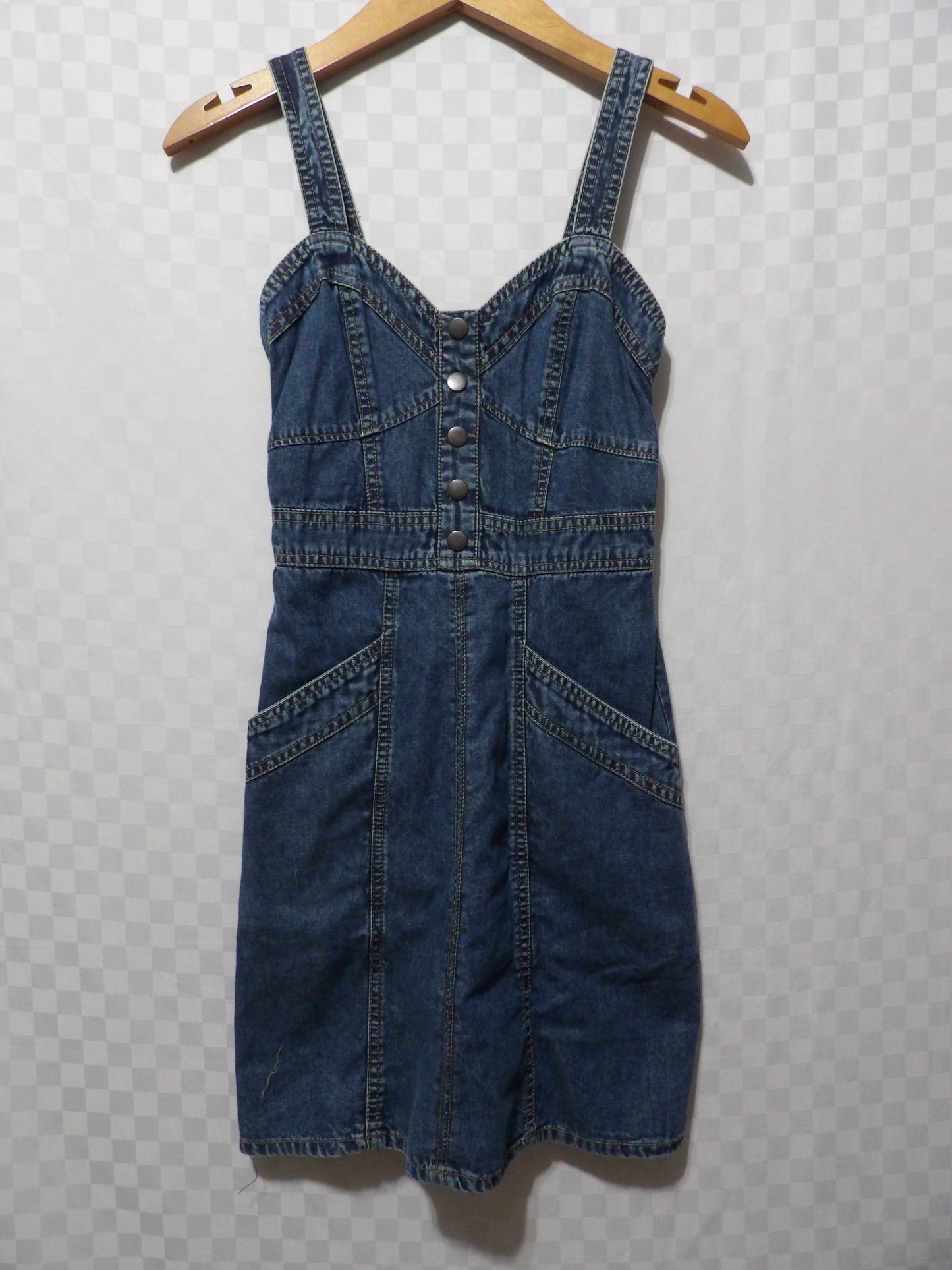 JAPNA Denim Mini Dress | XS