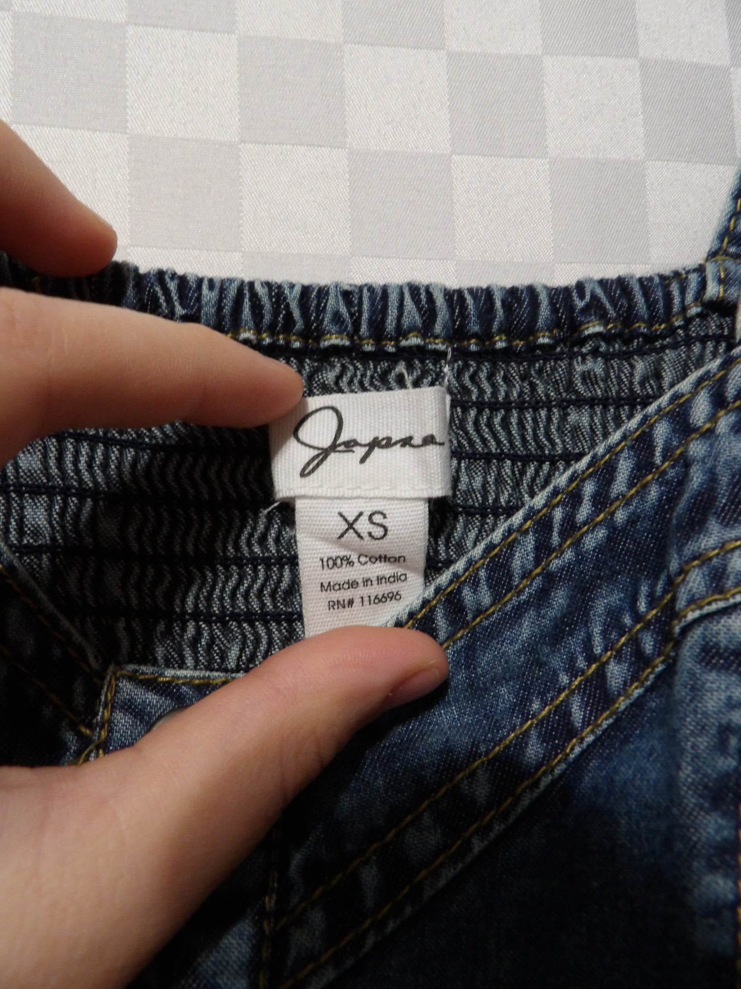 JAPNA Denim Mini Dress | XS