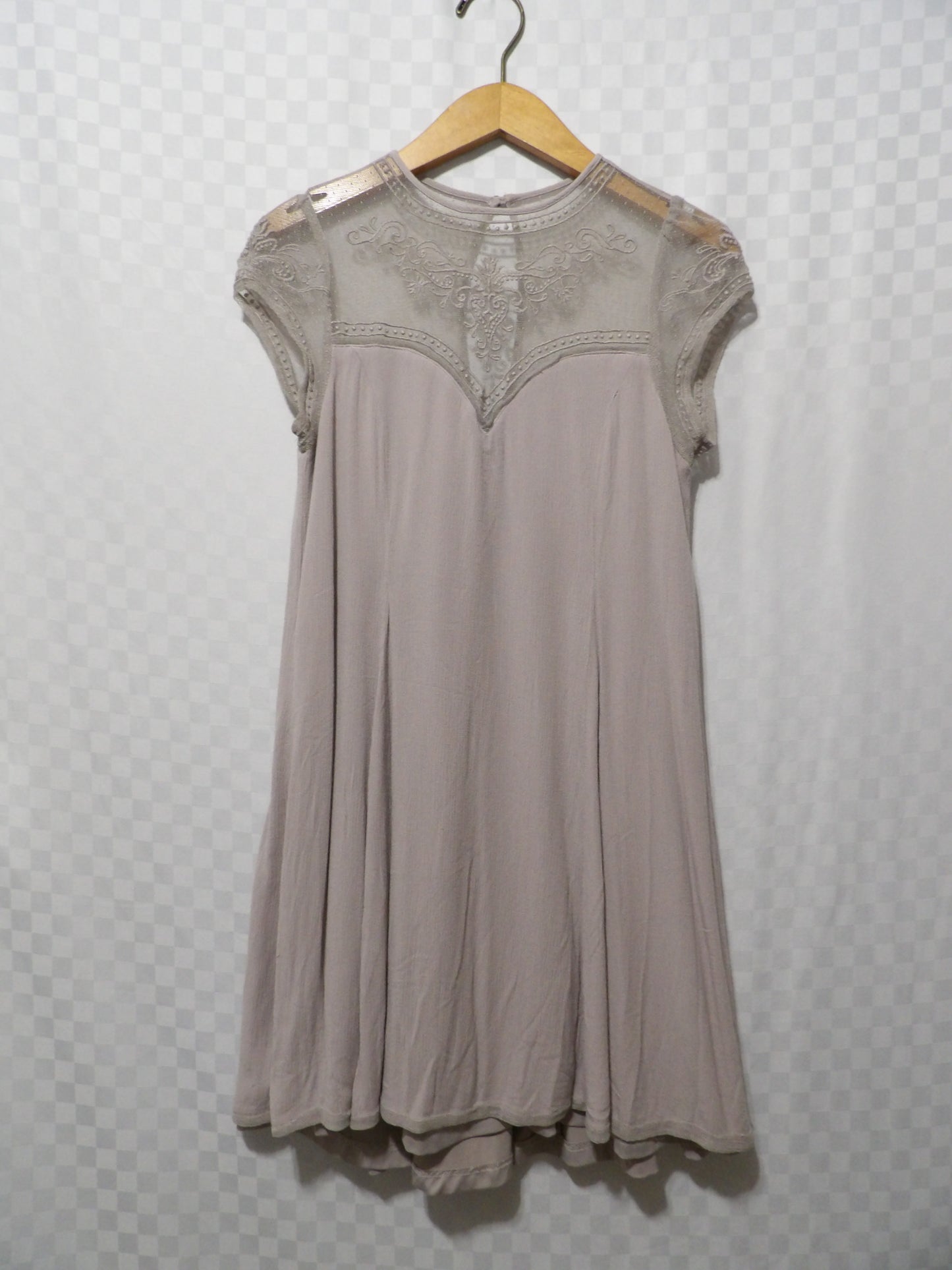 MAURICES Bohemian Mini Dress w/ Mesh Top | S