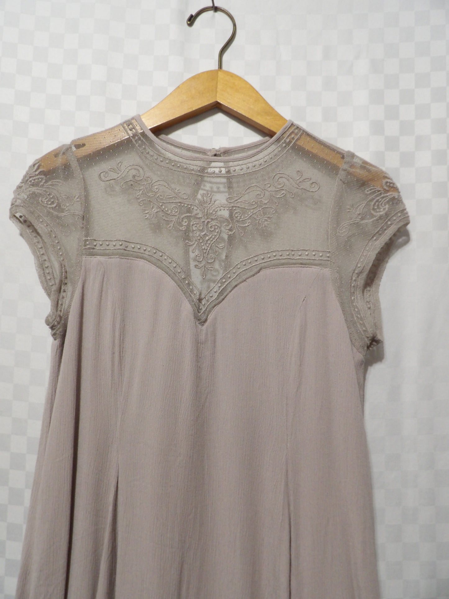 MAURICES Bohemian Mini Dress w/ Mesh Top | S