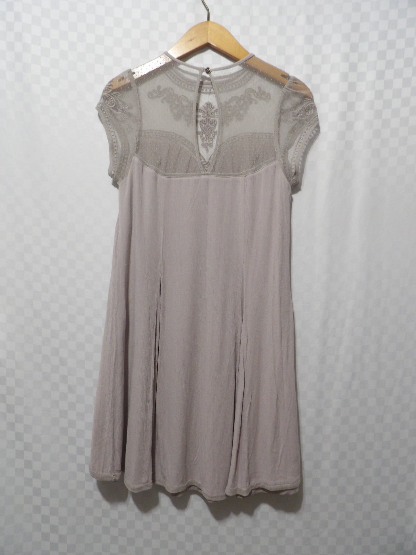 MAURICES Bohemian Mini Dress w/ Mesh Top | S