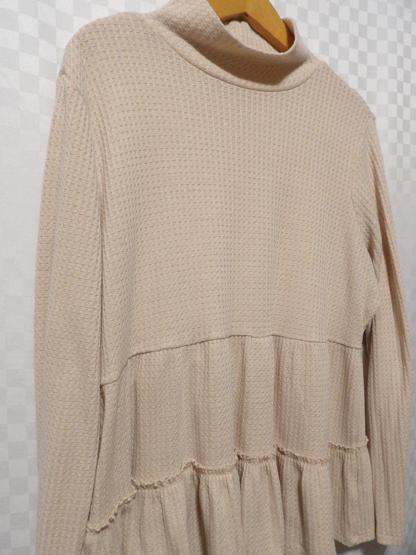 LAUREN CONRAD Mock Neck Flowy Long Sleeve Blouse | XXL