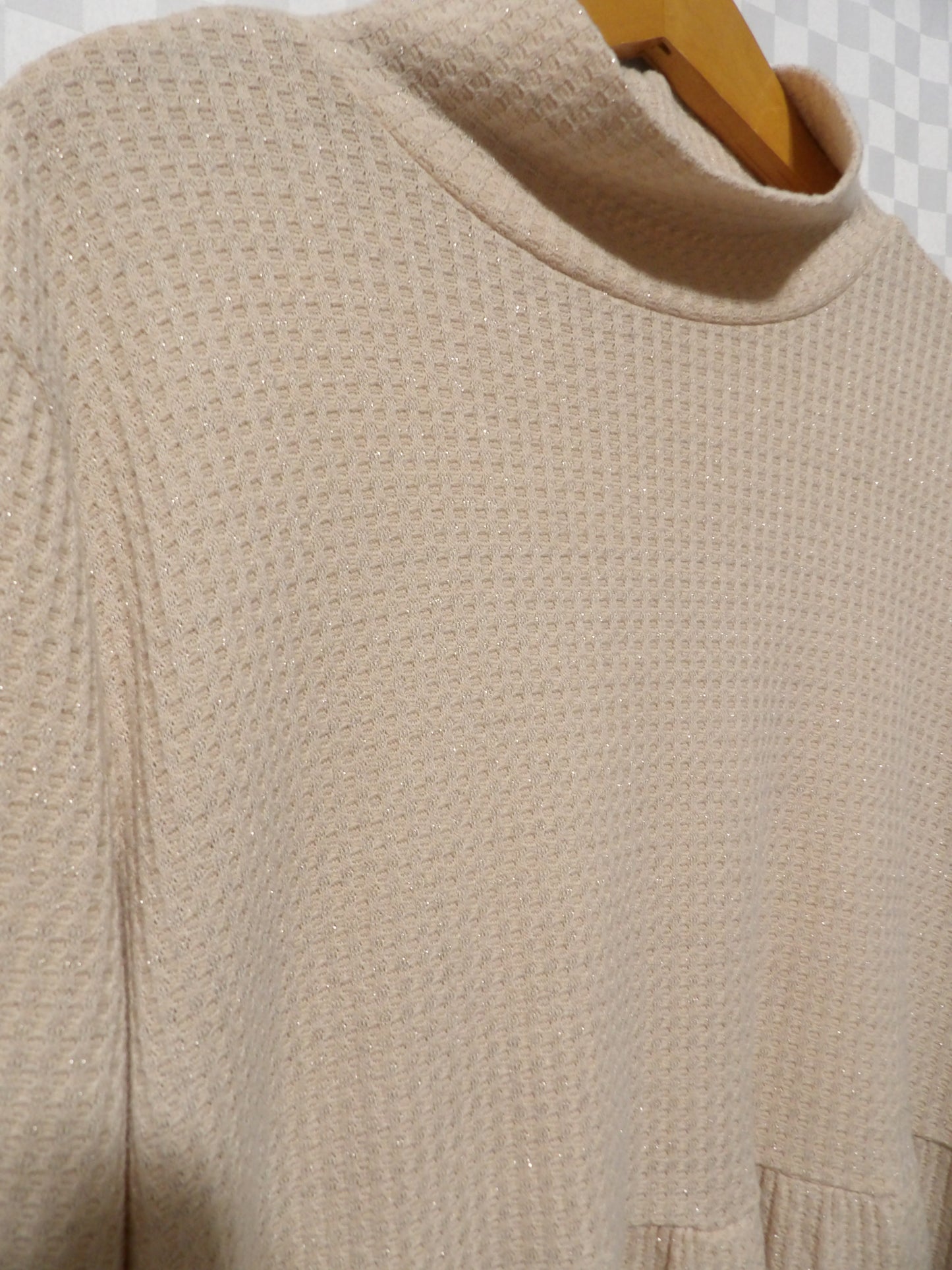 LAUREN CONRAD Mock Neck Flowy Long Sleeve Blouse | XXL