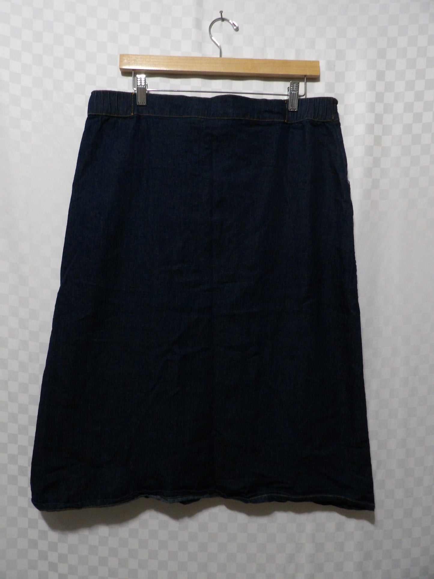 VINTAGE Jennifer Lauren Jean Midi Skirt | XL
