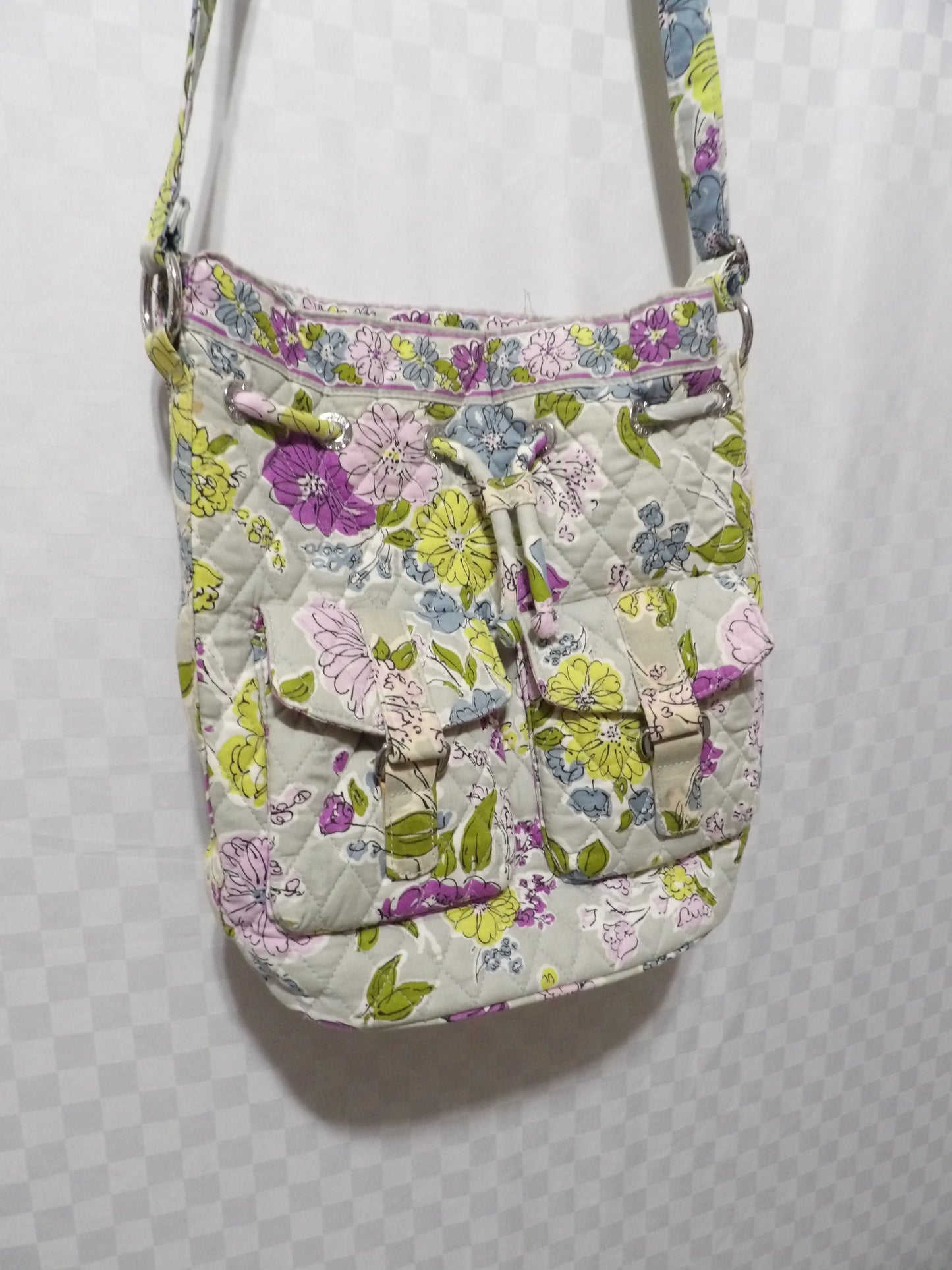 VERA BRADLEY Watercolor Hipster Crossbody Bucket Bag Crossbody