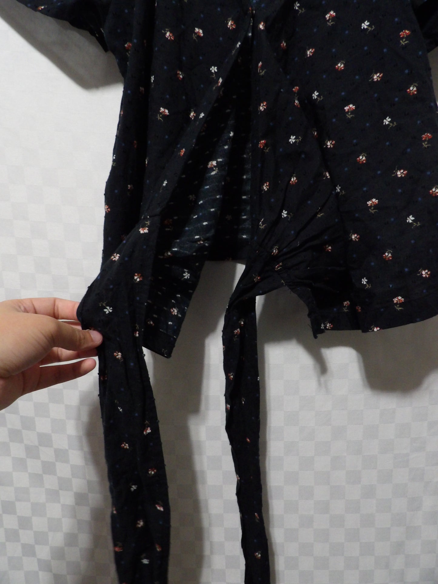 MADEWELL Floral Tie Front Blouse NWT | S