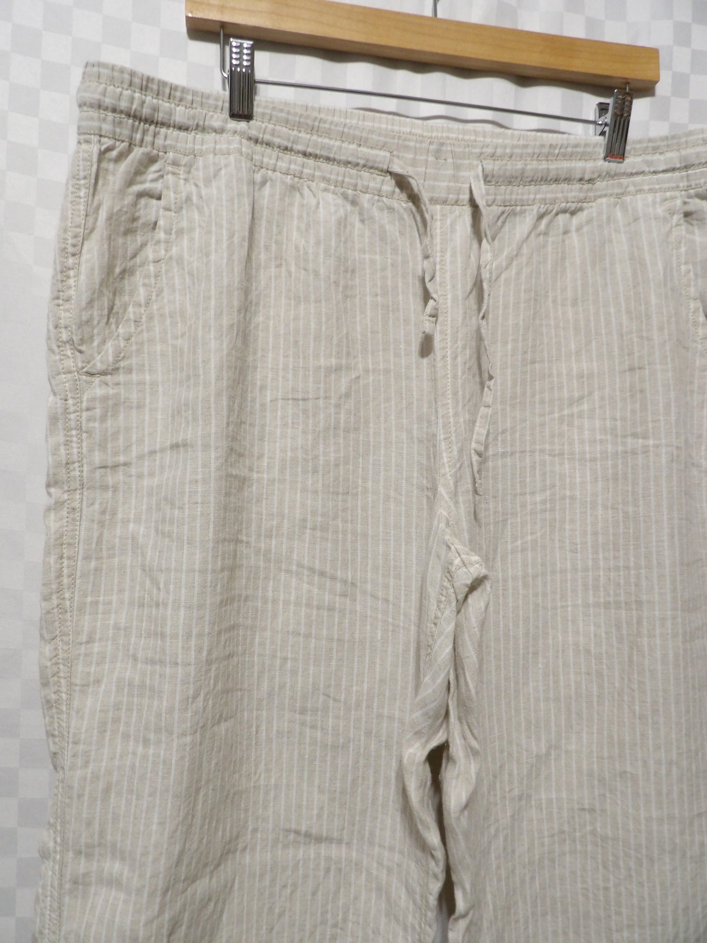 L.L. Bean Striped Linen Pants | 18