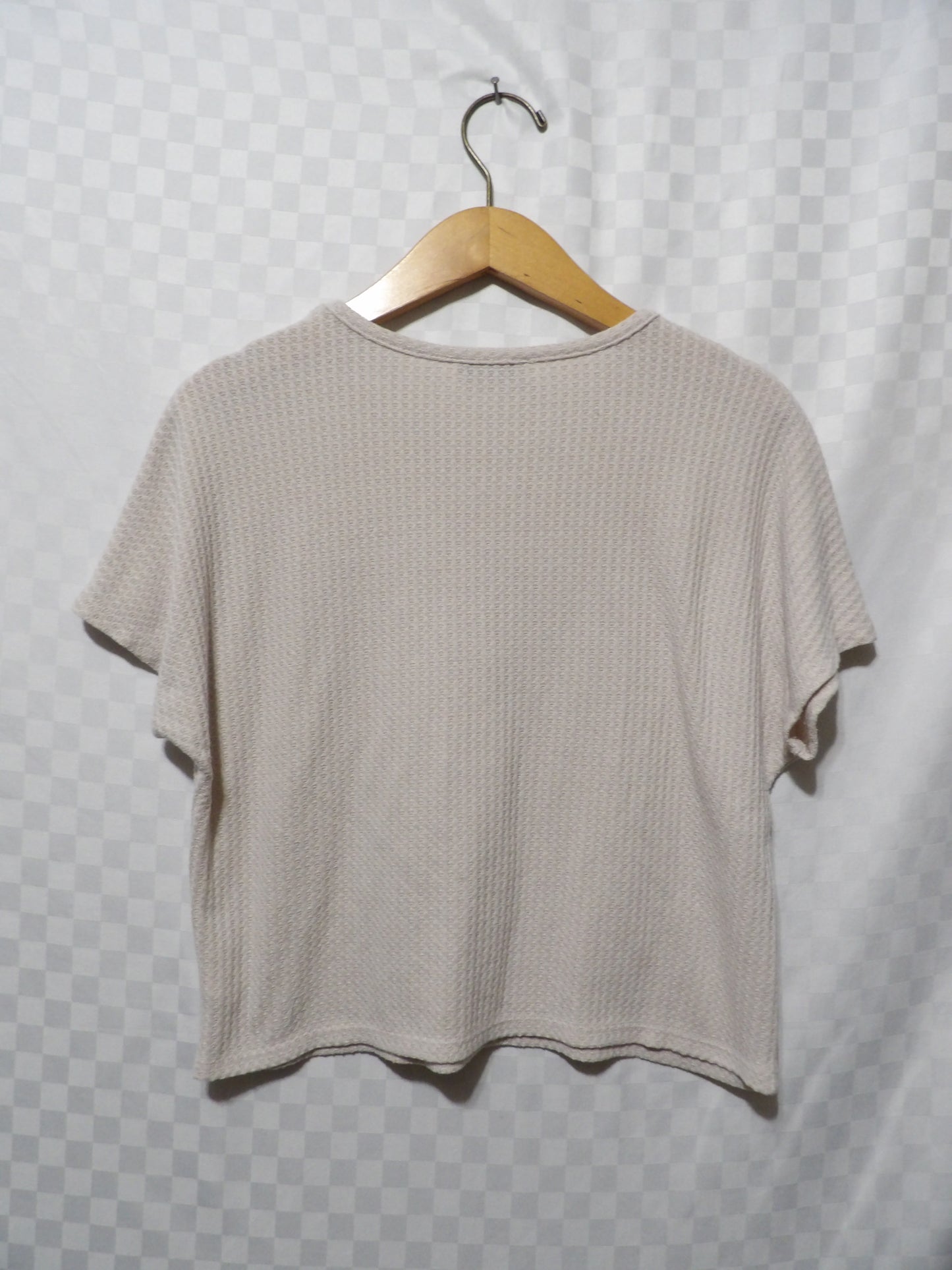 PAPER CRANE Waffle Knit Boxy Tee | S