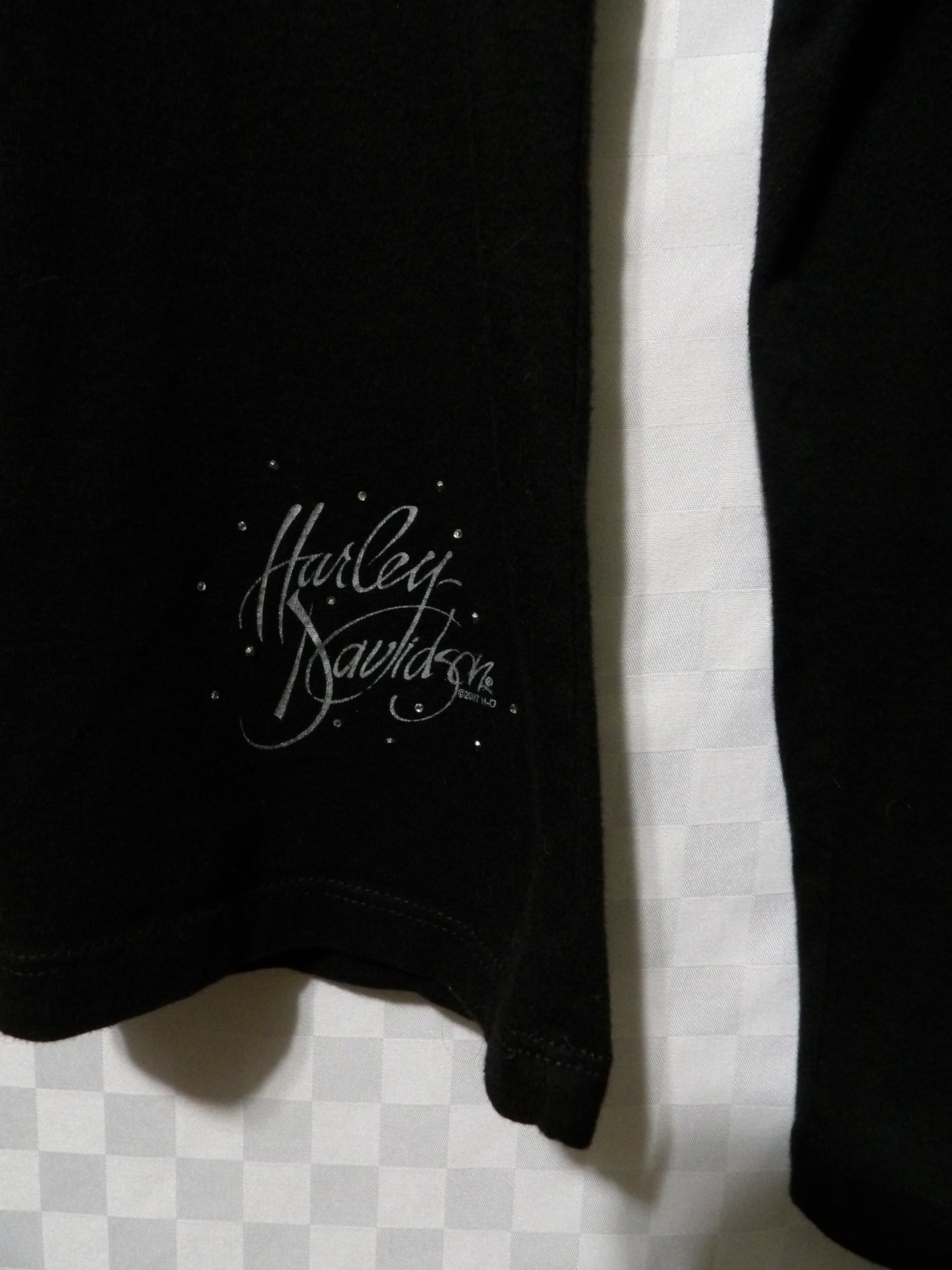 HARLEY DAVIDSON Peek-a-Boo Long Sleeve Top | M