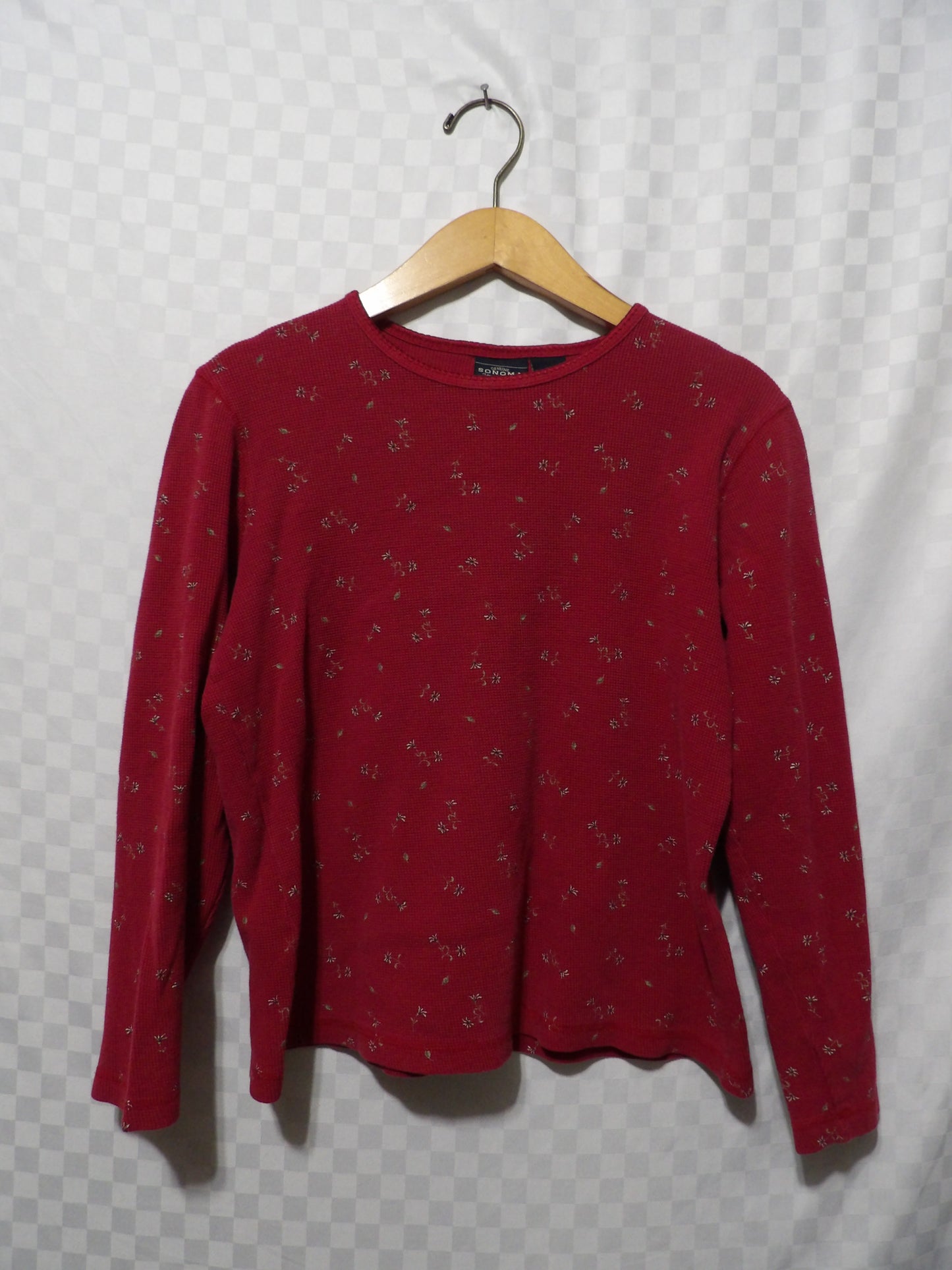 VINTAGE Sonoma Jean Co. Floral Thermal | M