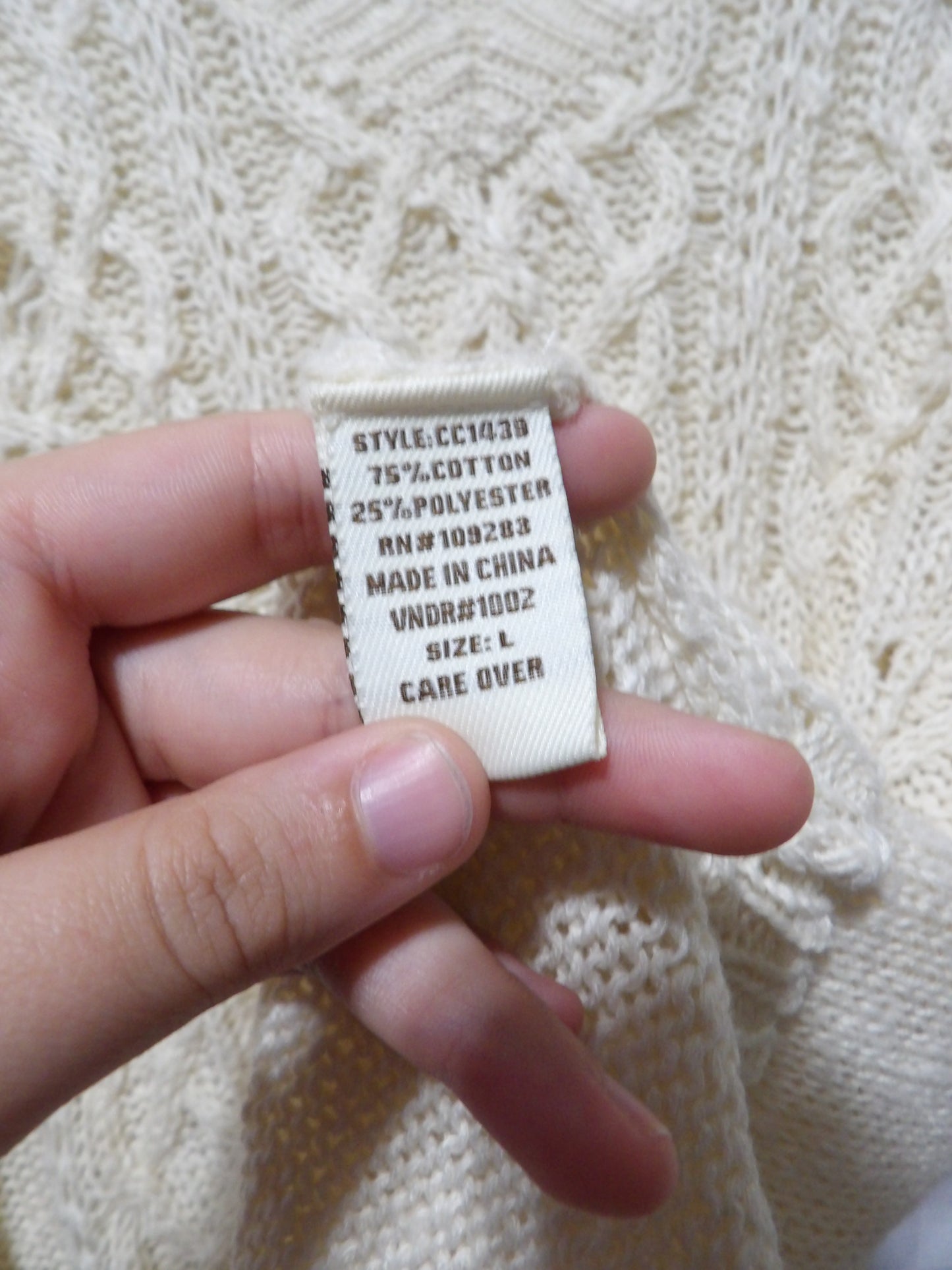 VINTAGE HAVANA Distressed Sweater New with Tags | L