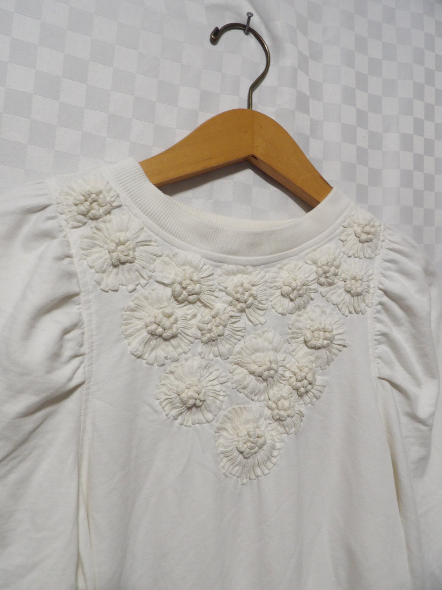 ANTHROPOLOGIE White Statement Sweater | XS