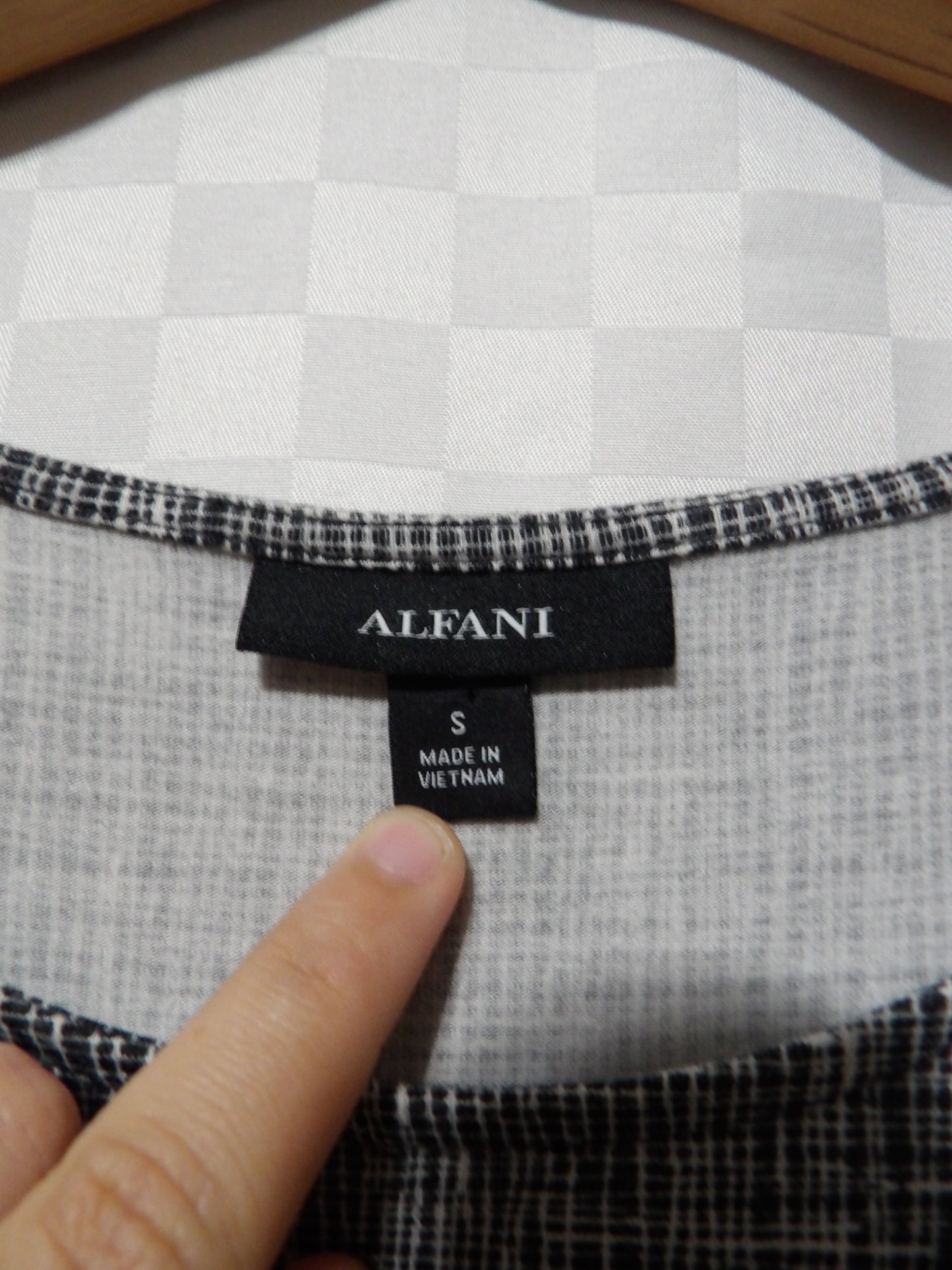 ALFANI Colorblock Blouse | S