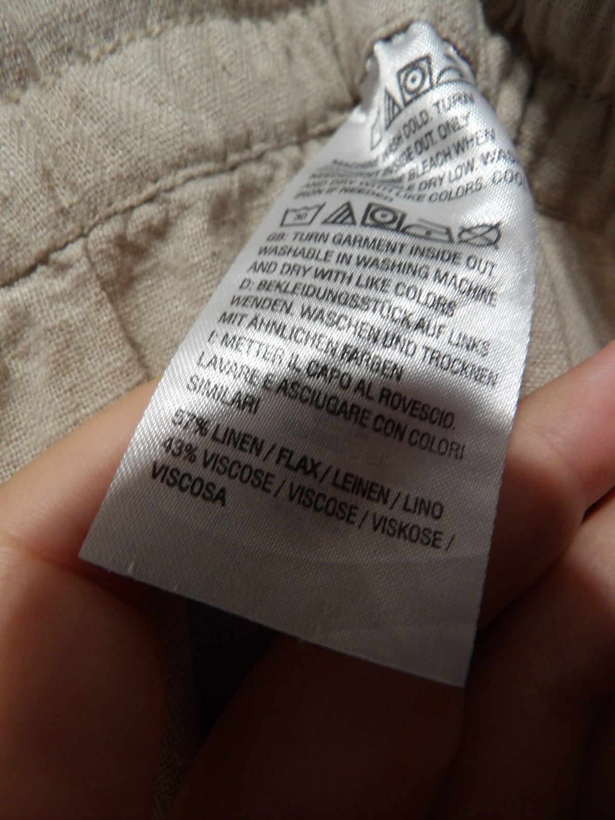 NATURALS D&CO. Linen Pants | 1X