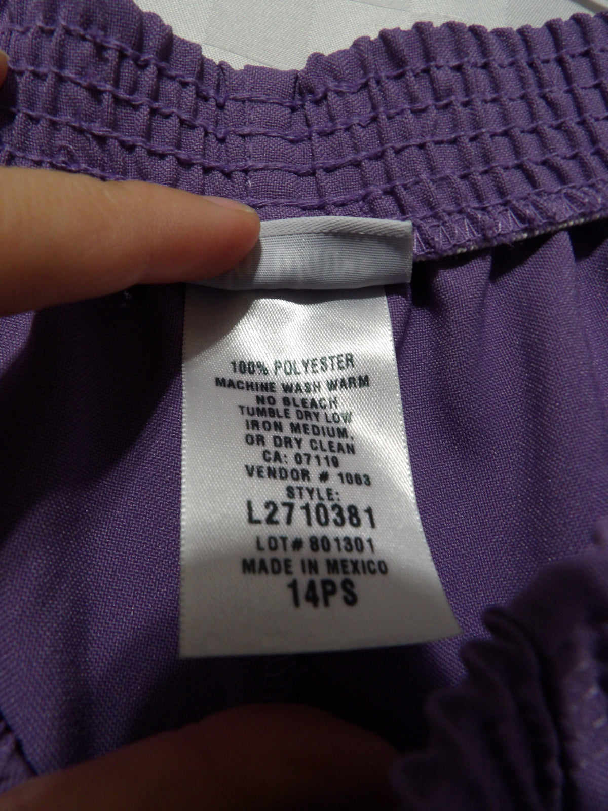 VICKI WAYNE Vintage Purple Pants | 14P