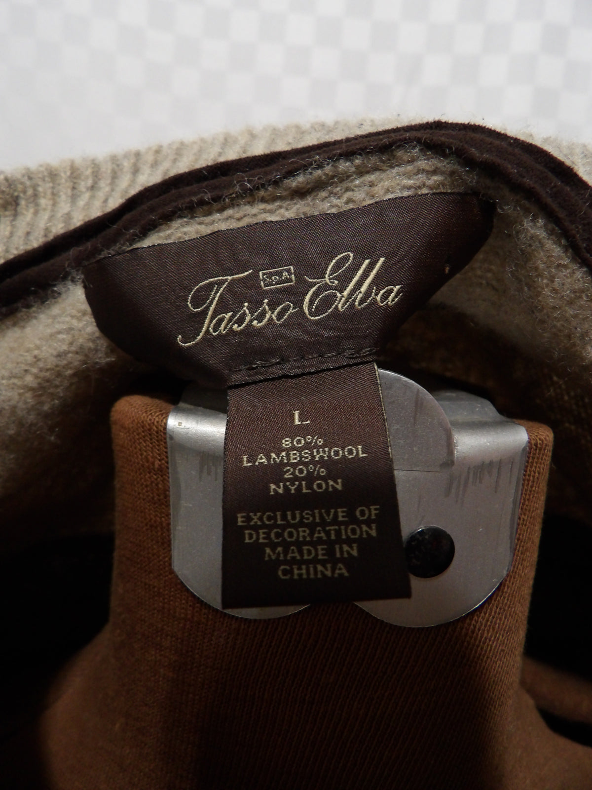 TASSO ELBA Vintage Lambswool Fair Isle Sweater | L