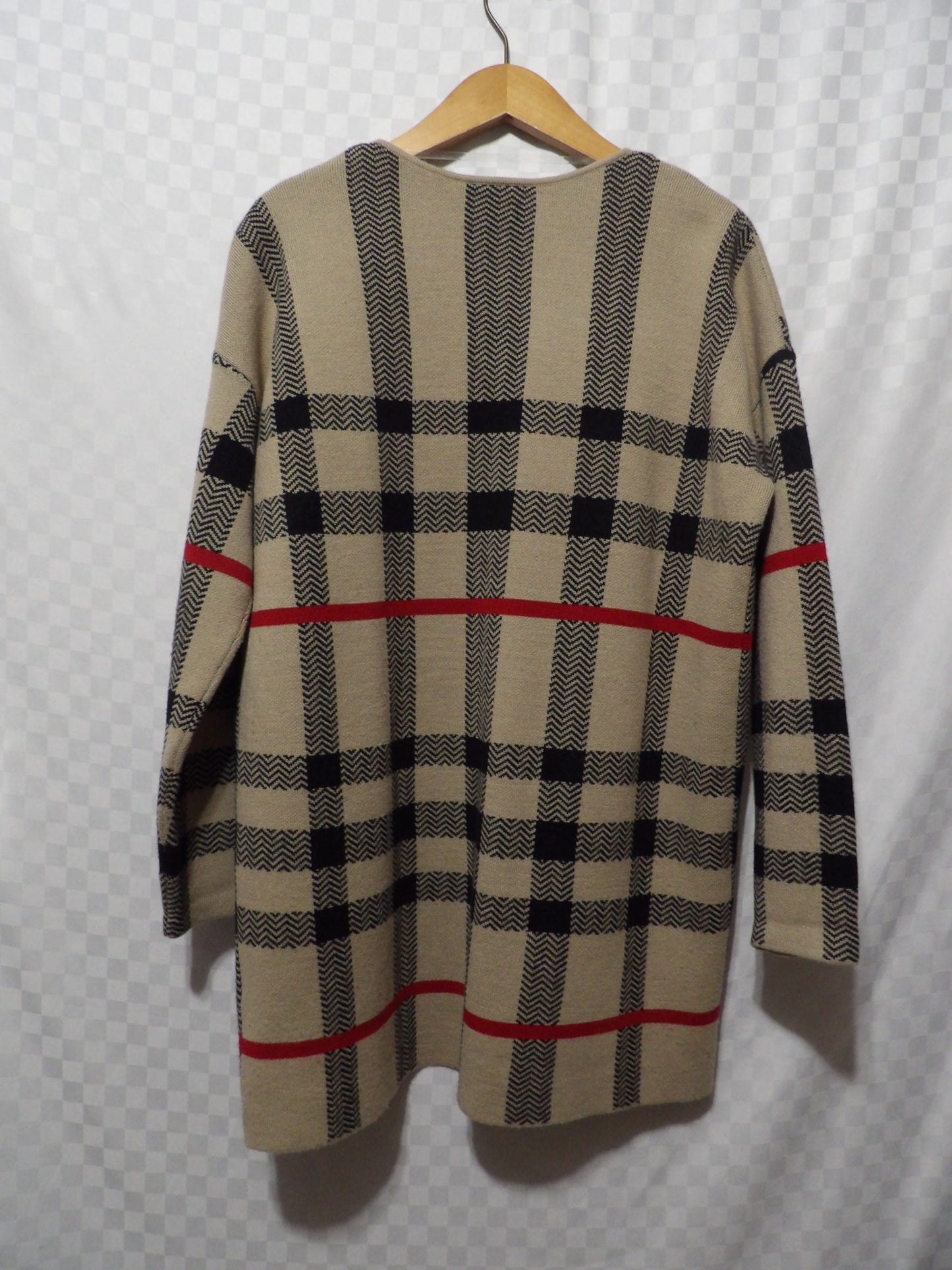 JILLIAN NICOLE Plaid Cardigan | L